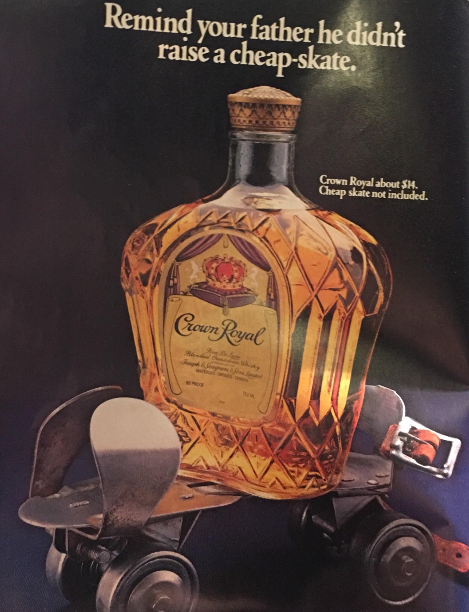 This Crown Royal ad from 1984 mildlyinteresting
