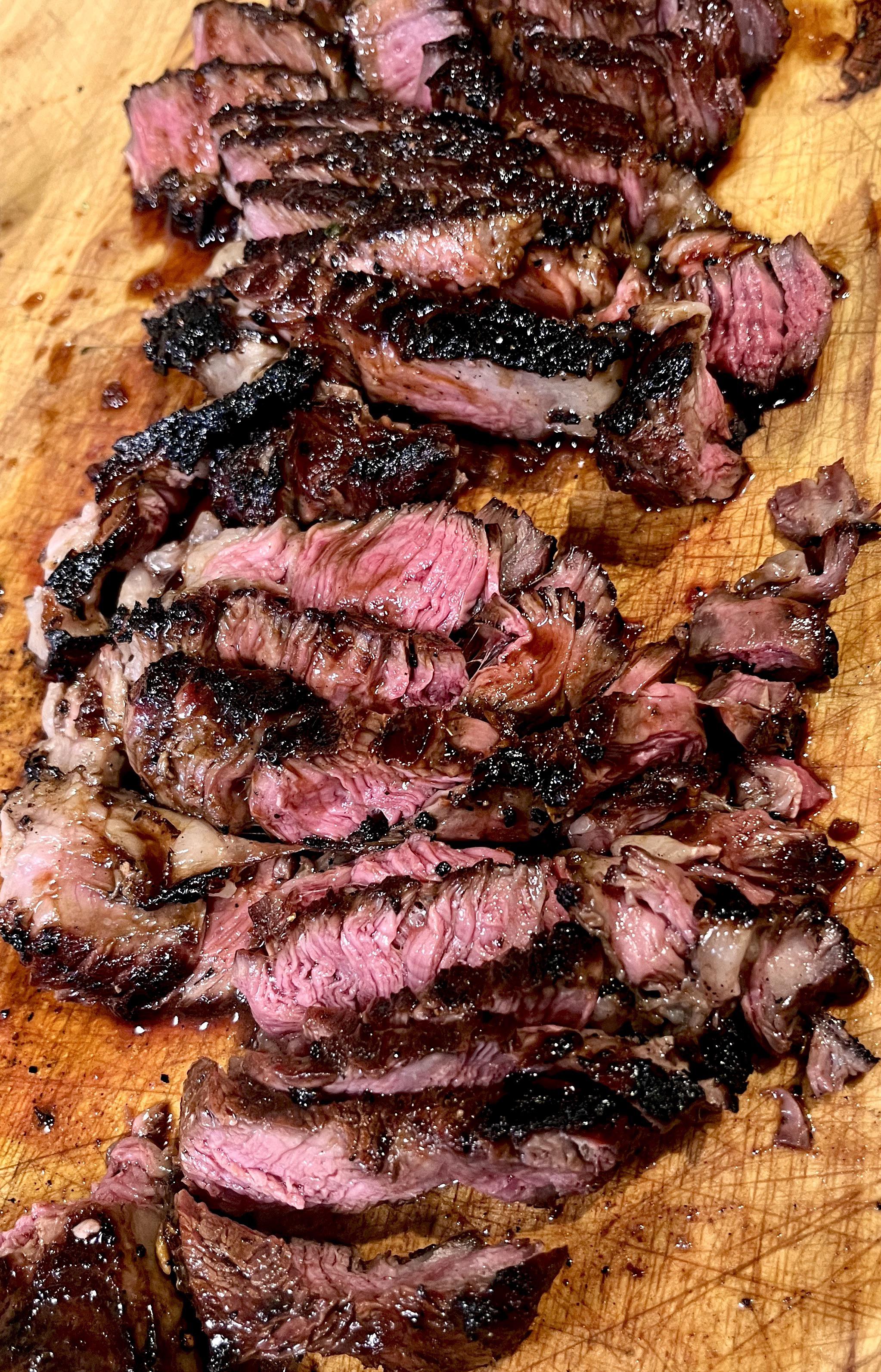 Sake & Soy sauce marinated grilled ribeye. r/steak