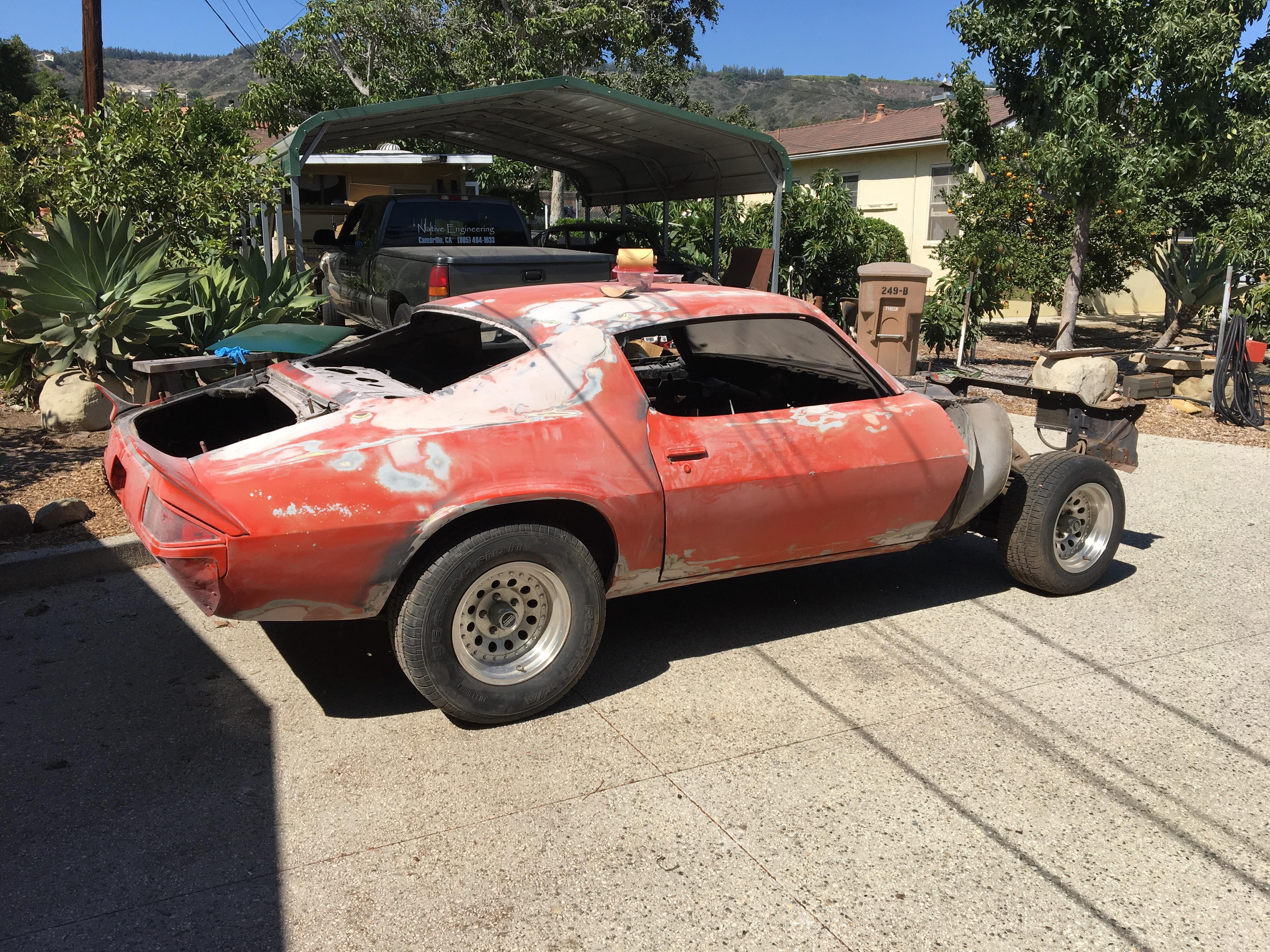 Getting ready for a 400 paintjob. Since cheap paint is currently in. r/projectcar