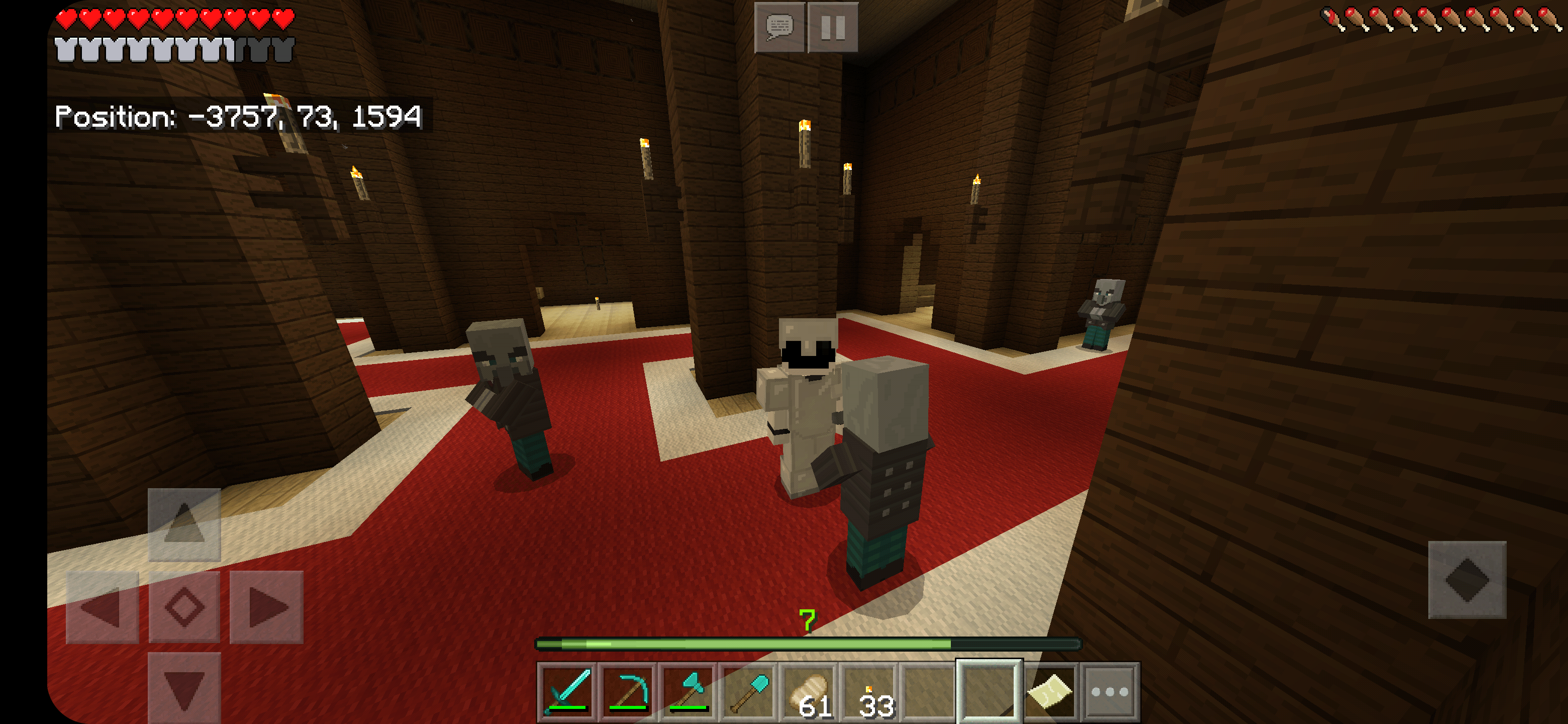 I was raiding a woodland mansion when i noticed the vindicators were