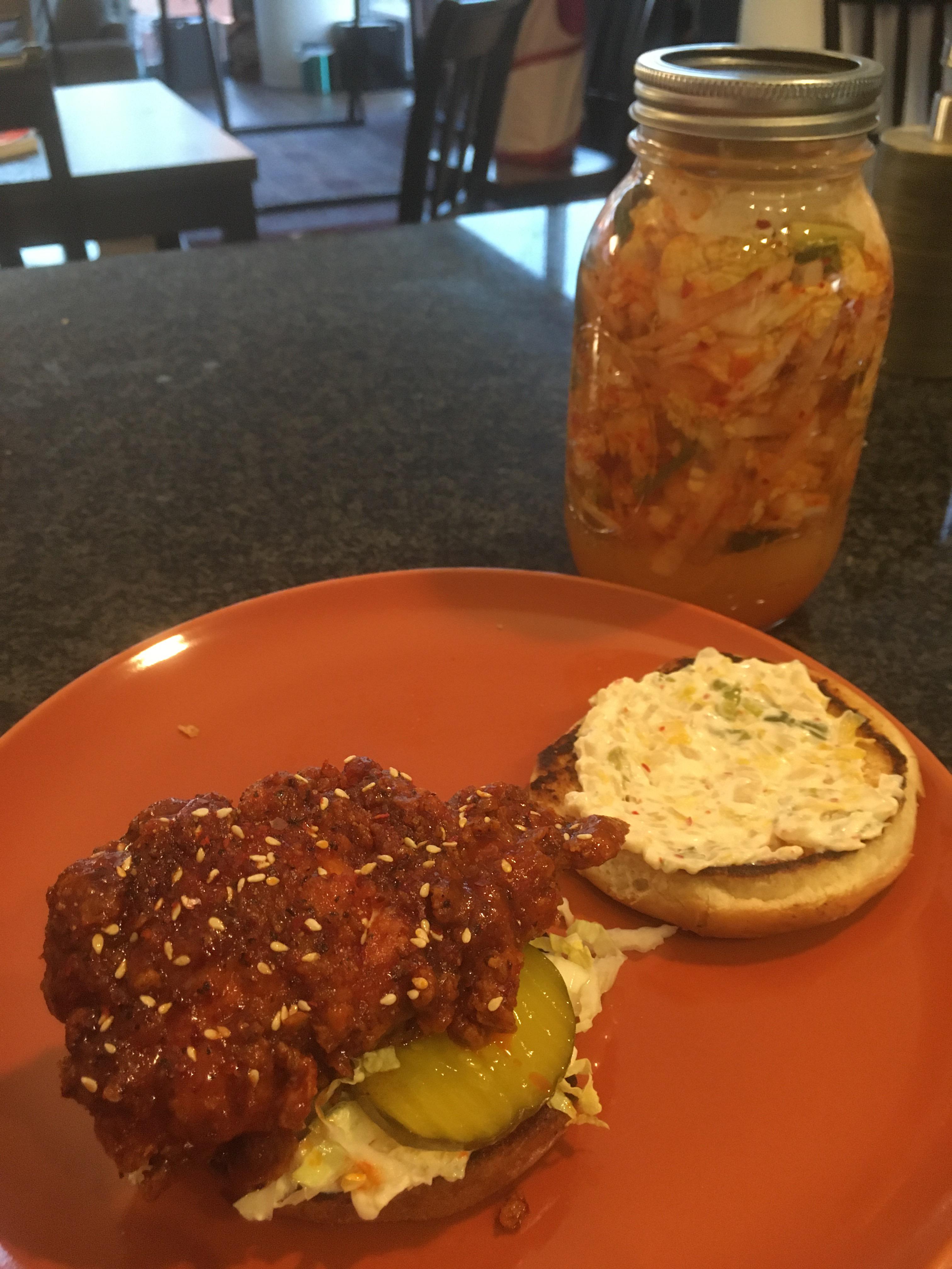 Week 10 Fermented Kenji LopezAlt’s kimchi brined fried chicken