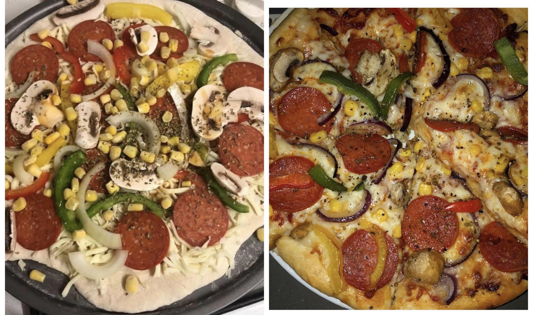 Base is Gino D’Acampo’s recipe r/Pizza