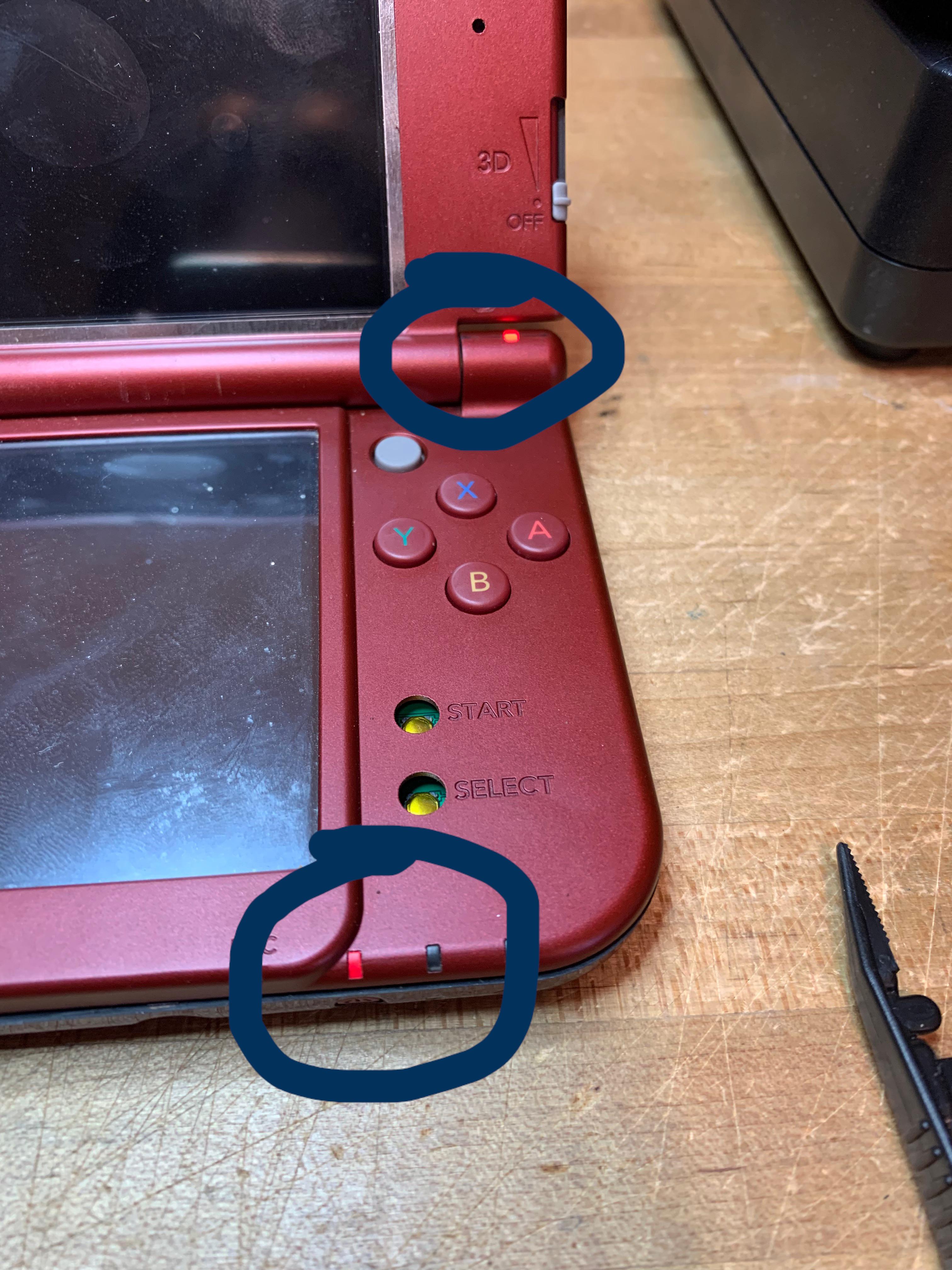 New 3DS XL flashes red light postrepair r/3DS