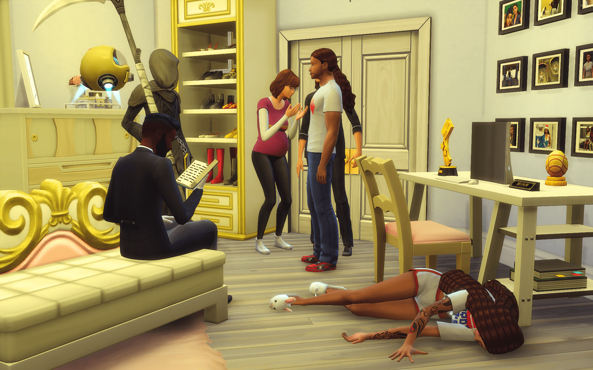 My sim self died of laughter while programming and the drone was