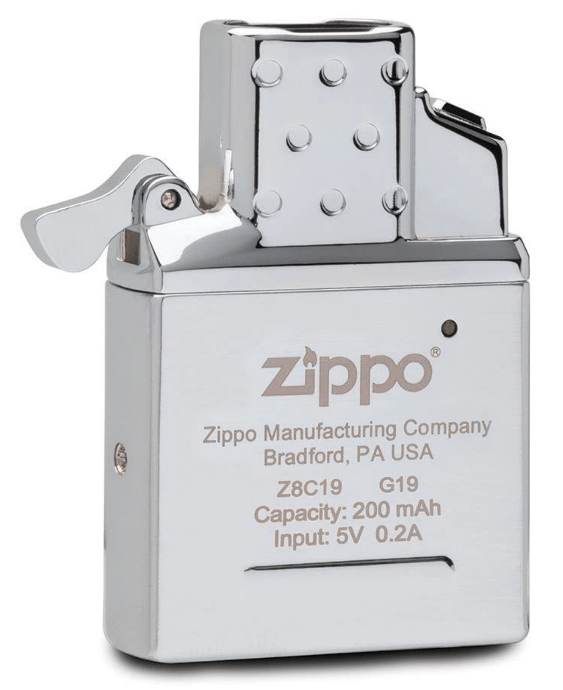 Possible to convert Zippo ARC lighter to LED flashlight? Has built in rechargeable 200mah
