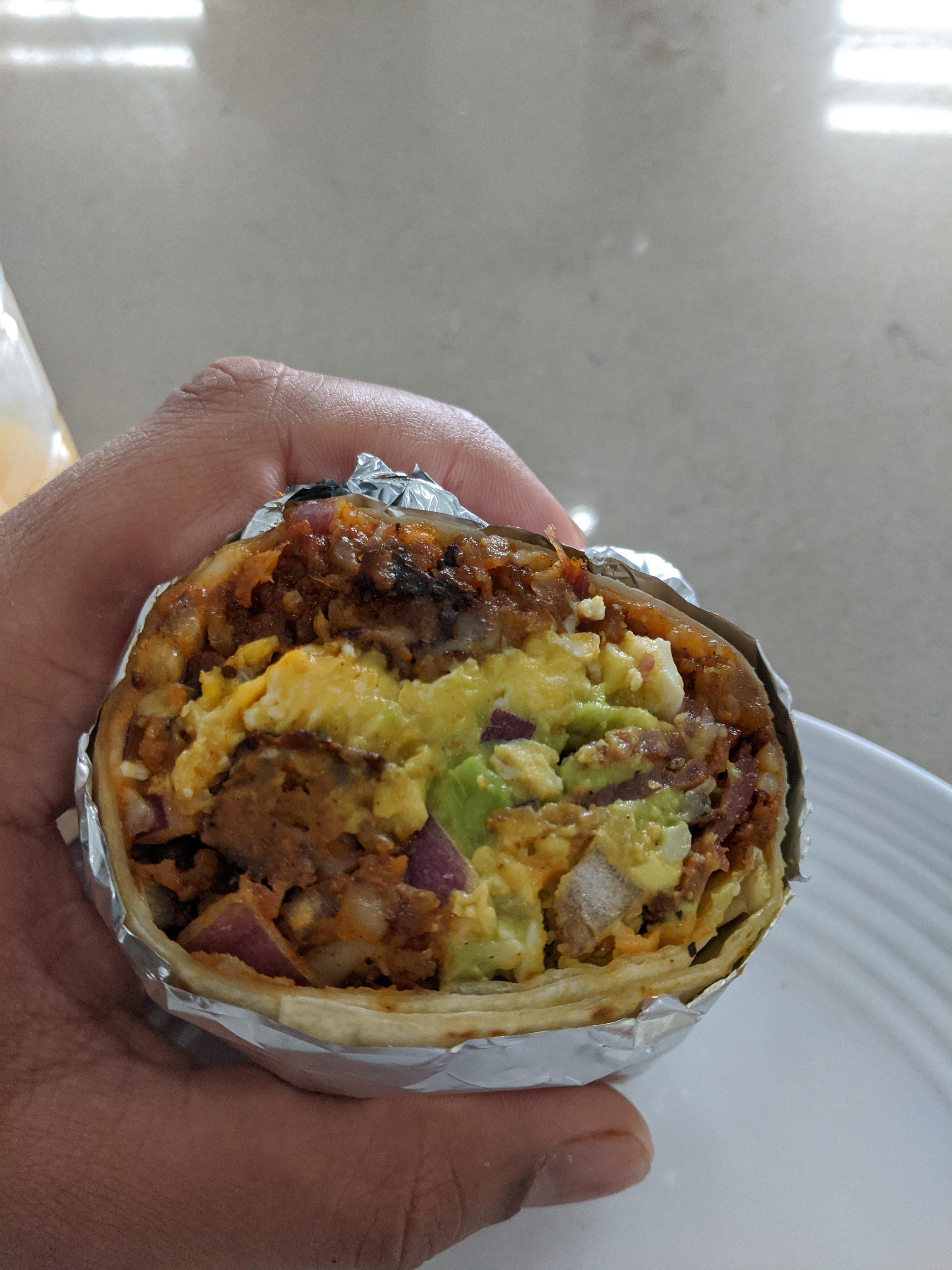 [homemade] breakfast burrito r/food