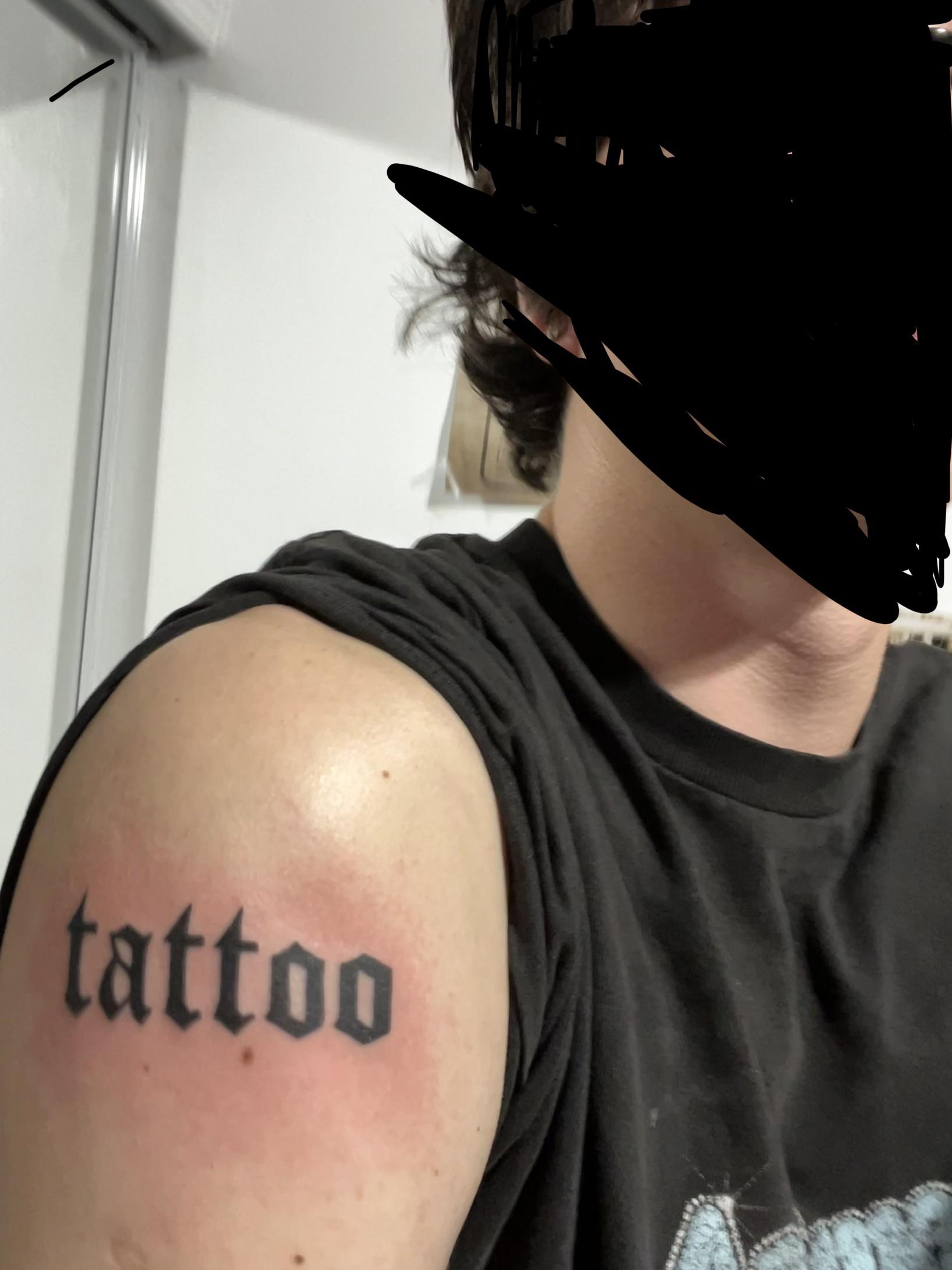 Word Tattoo Designs For Men On Forearm