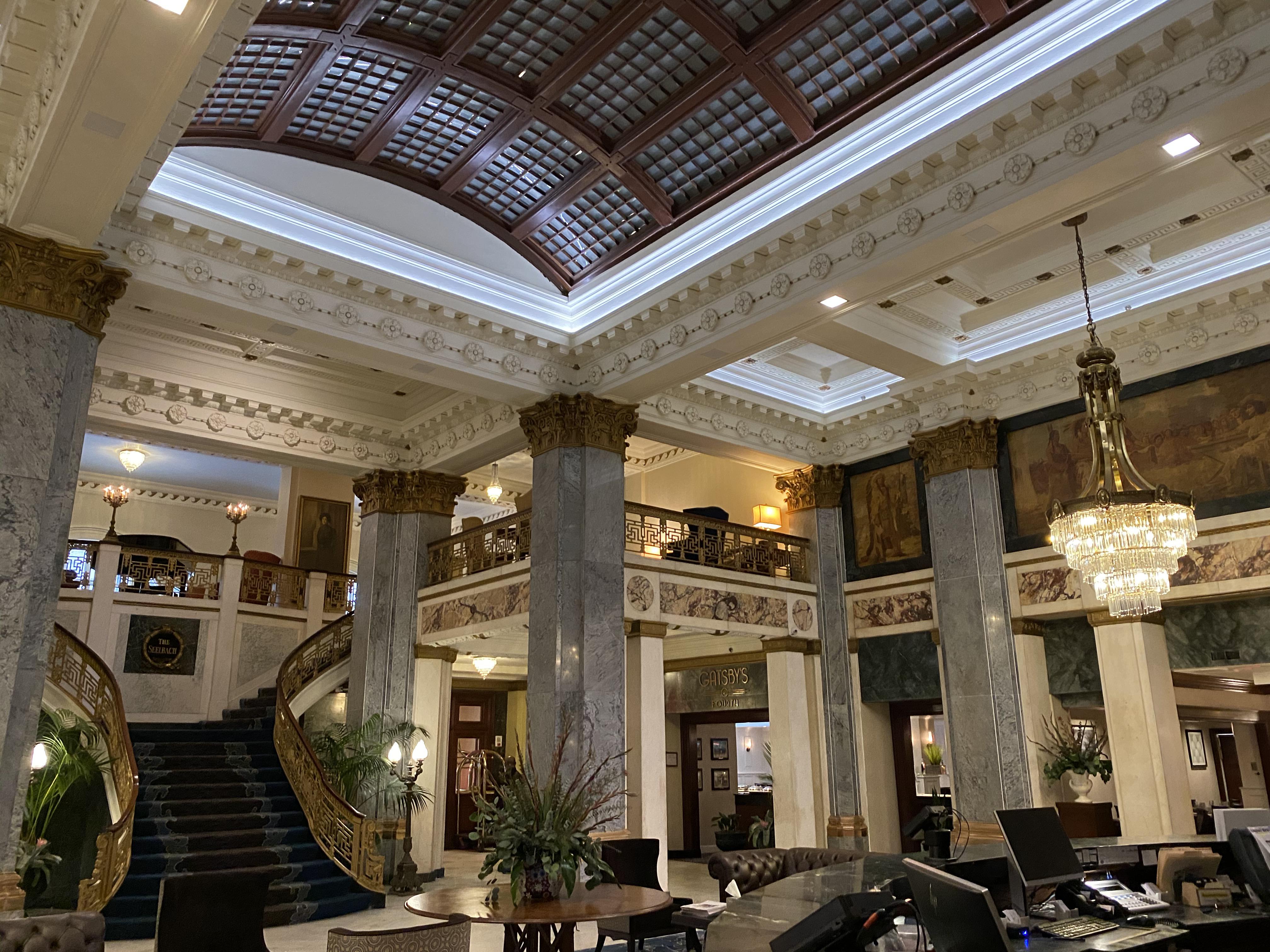 The Seelbach Hilton in Louisville Kentucky. My Favorite Place to Drink Bourbon. [1792x828] r