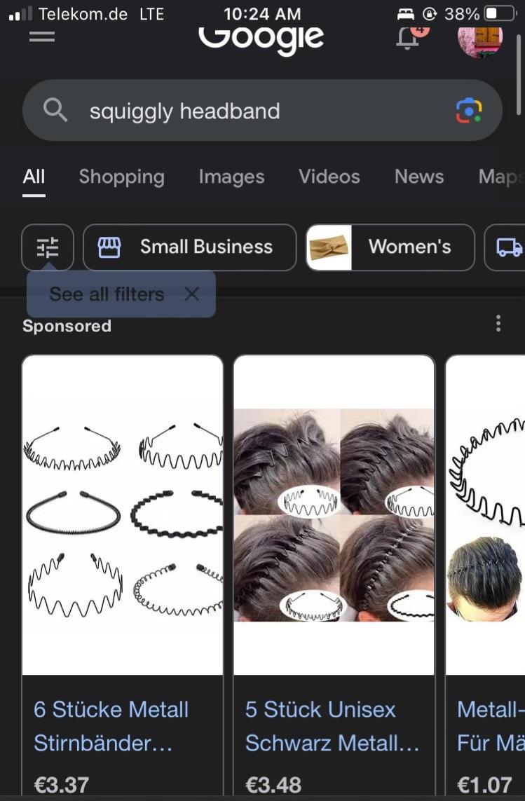 Anyone have experience using those squiggly metal headbands for curly