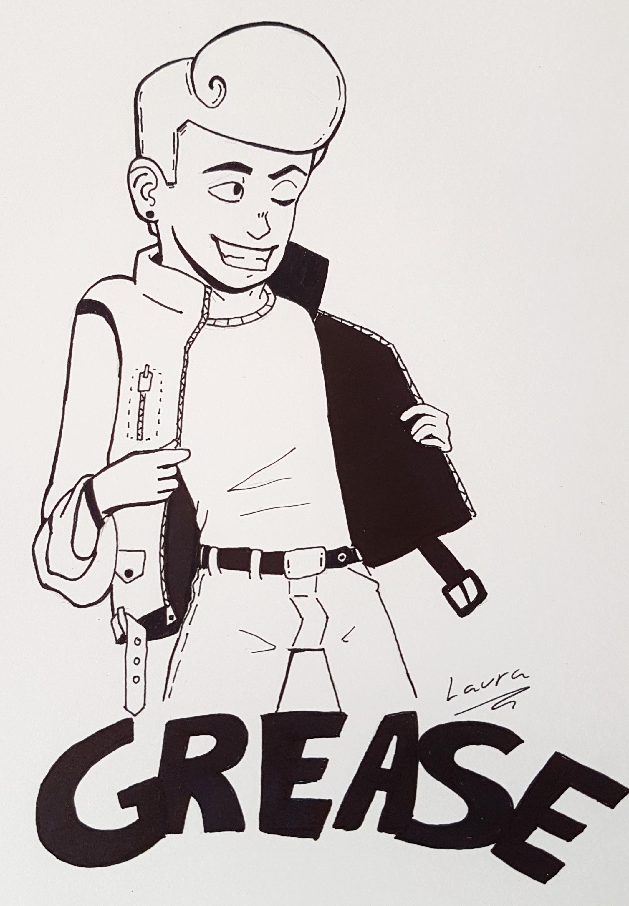 I like the movie grease r/drawing