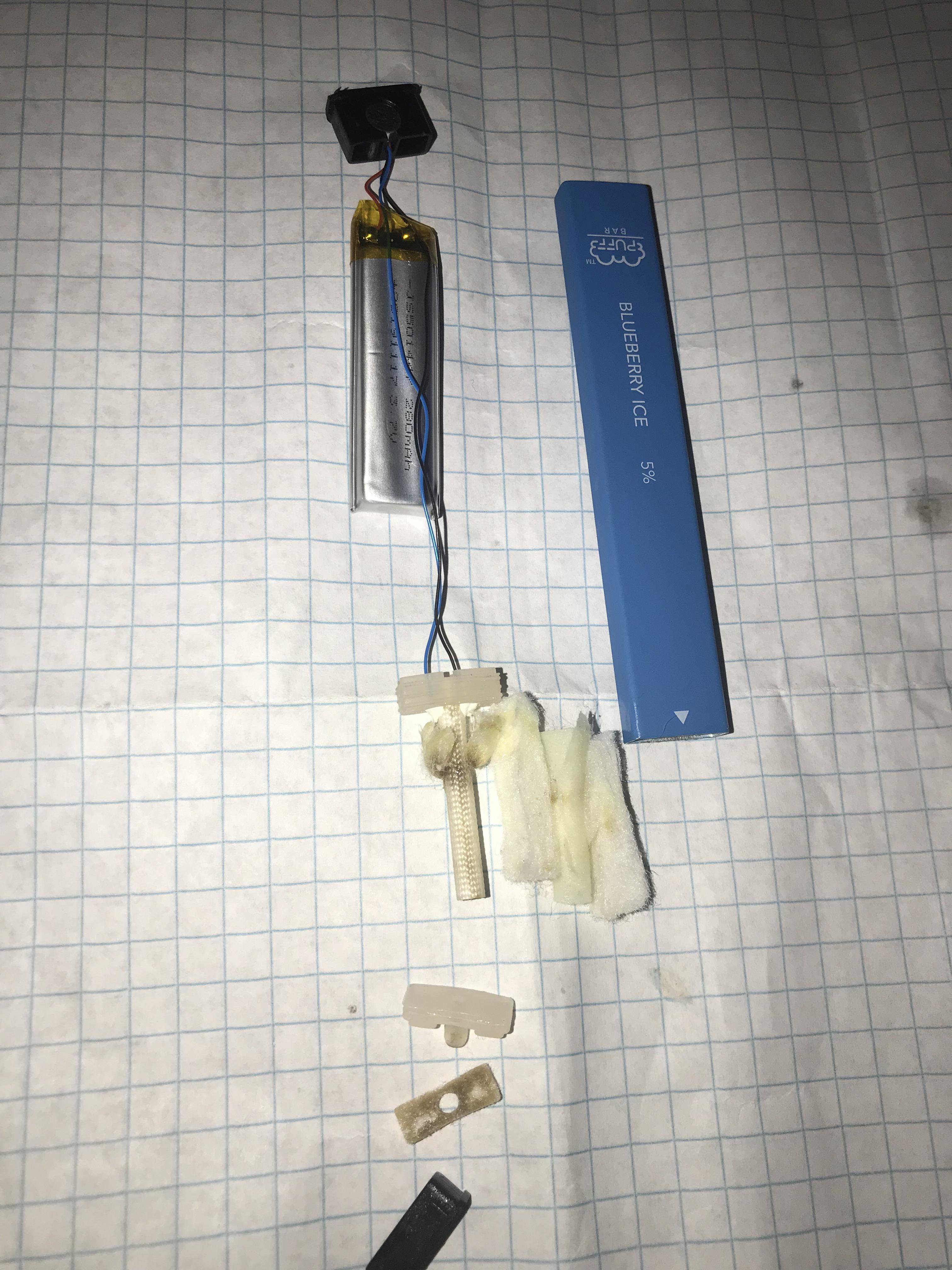 here’s the internals of a puff bar if you’re interested. electronic