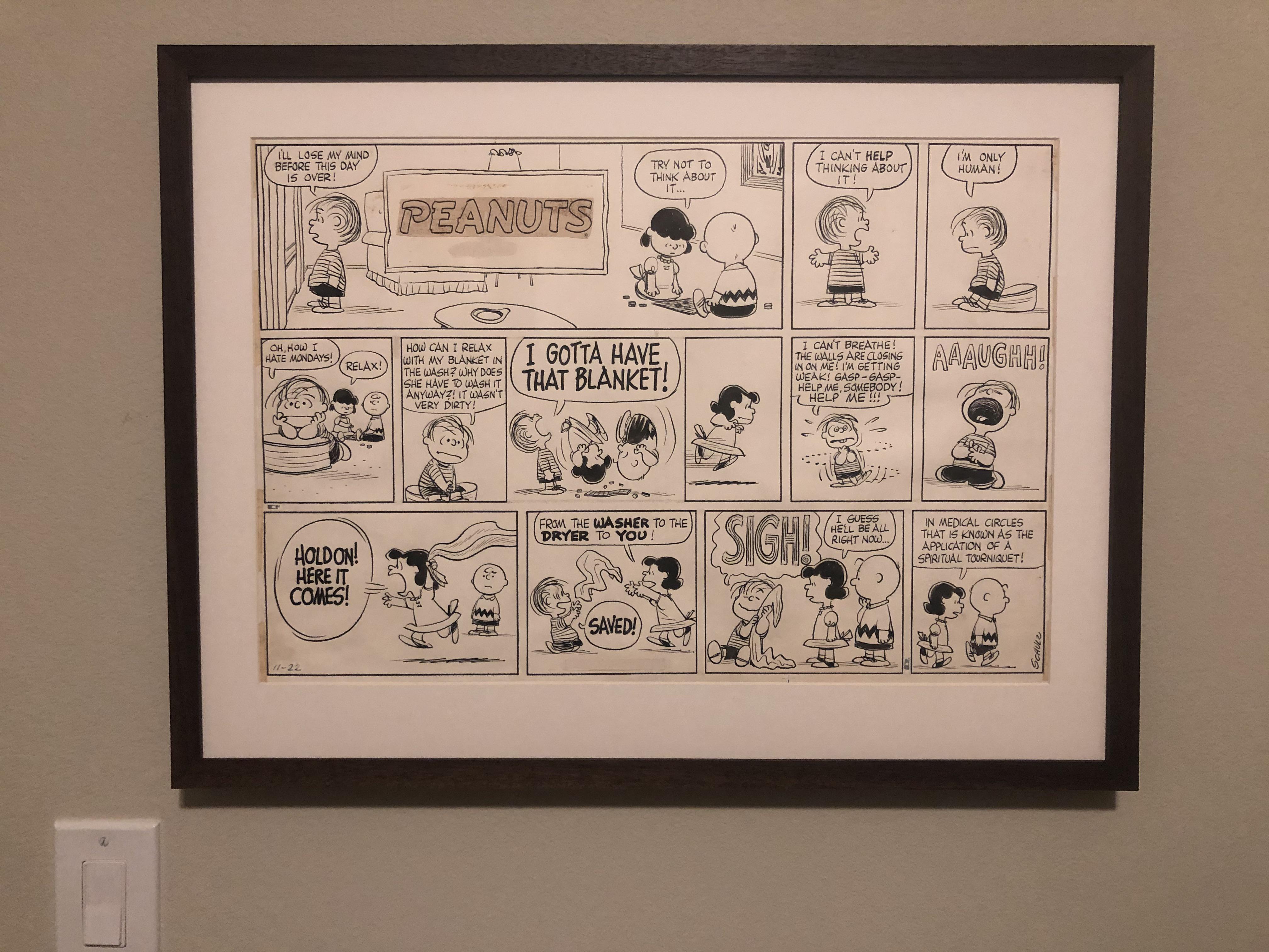 Peanuts original art from 1959 r/peanuts