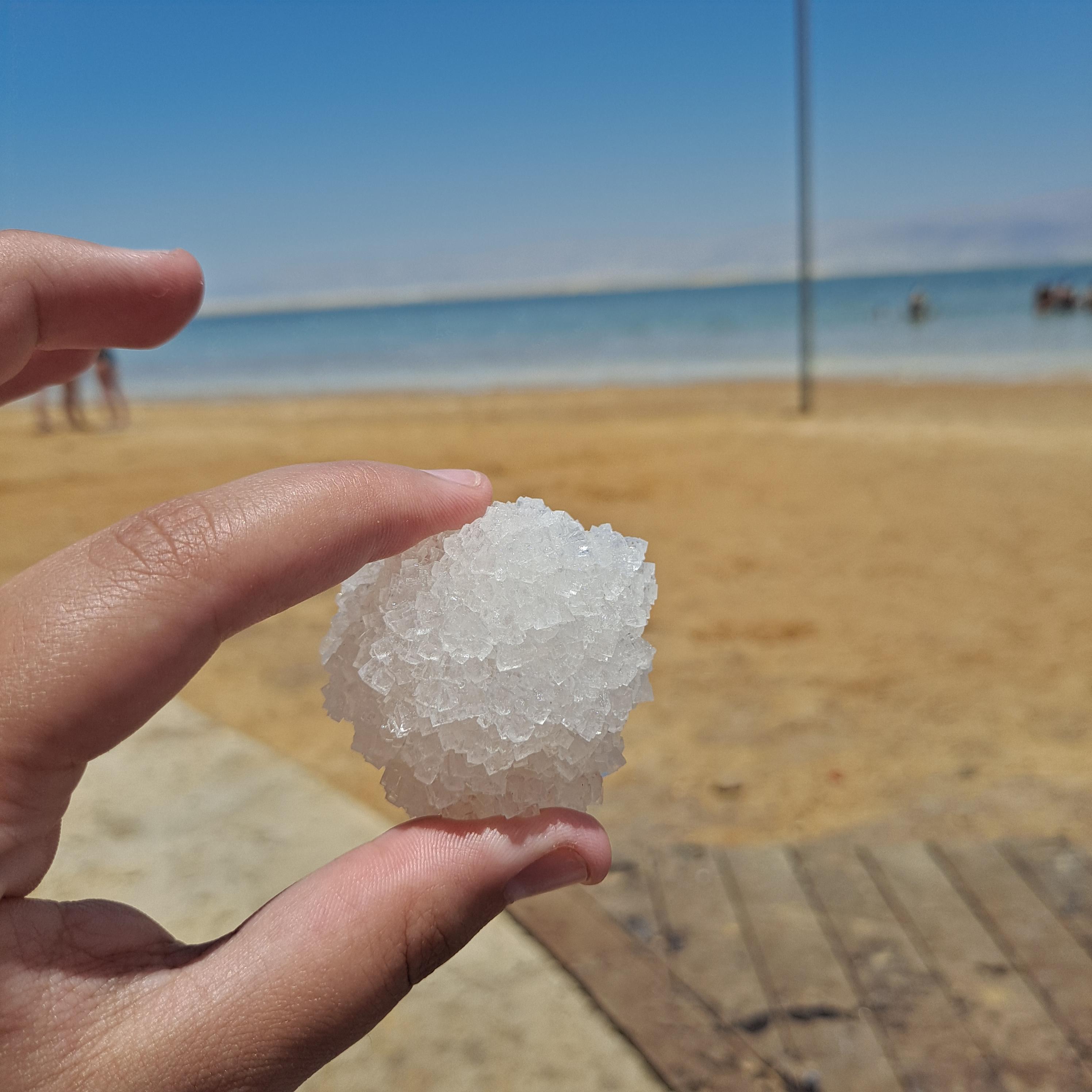 Ball of salt that I took out of the dead sea r/saltlovers
