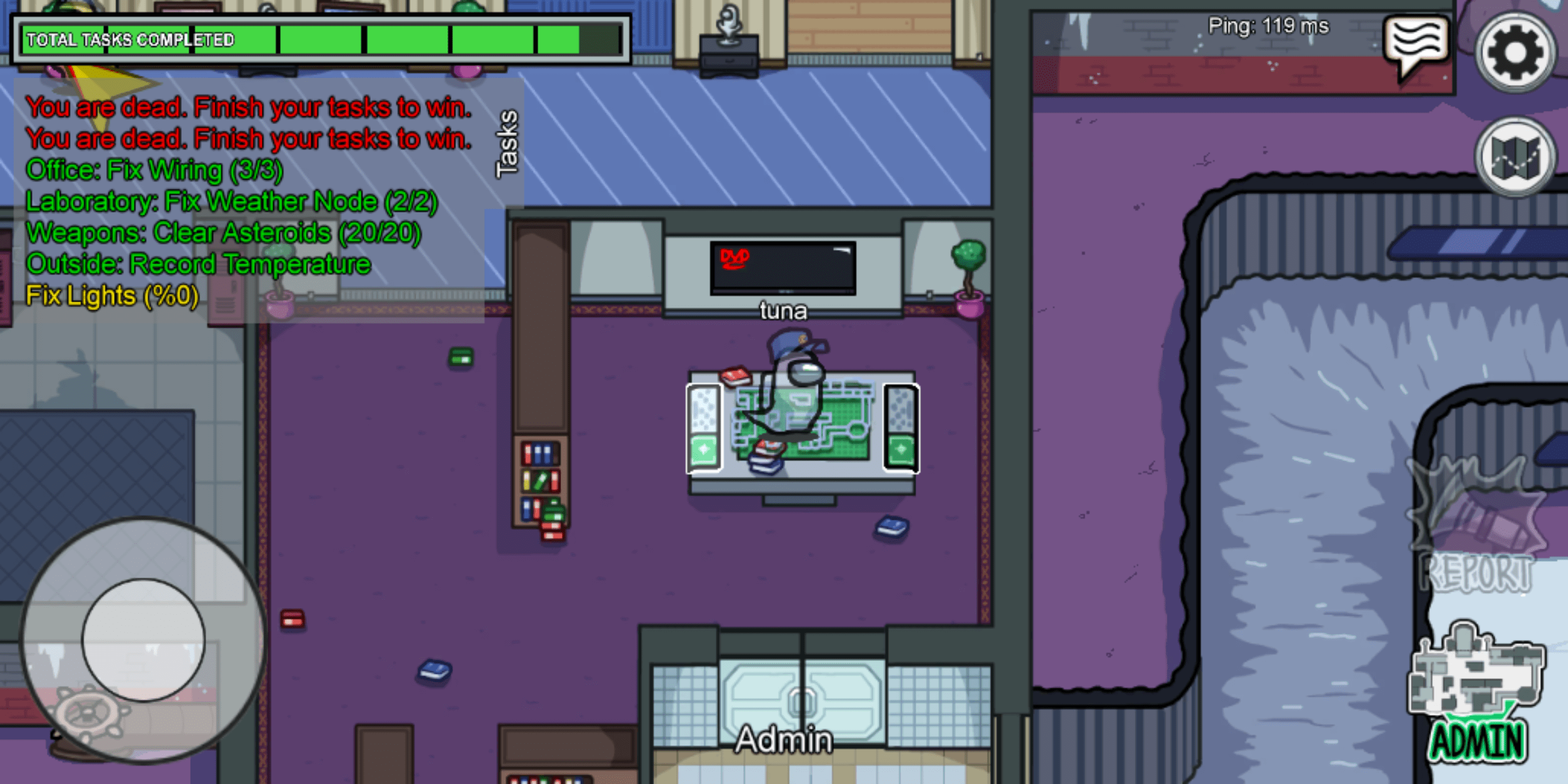 Til the DVD logo hits the corner perfectly r/AmongUs