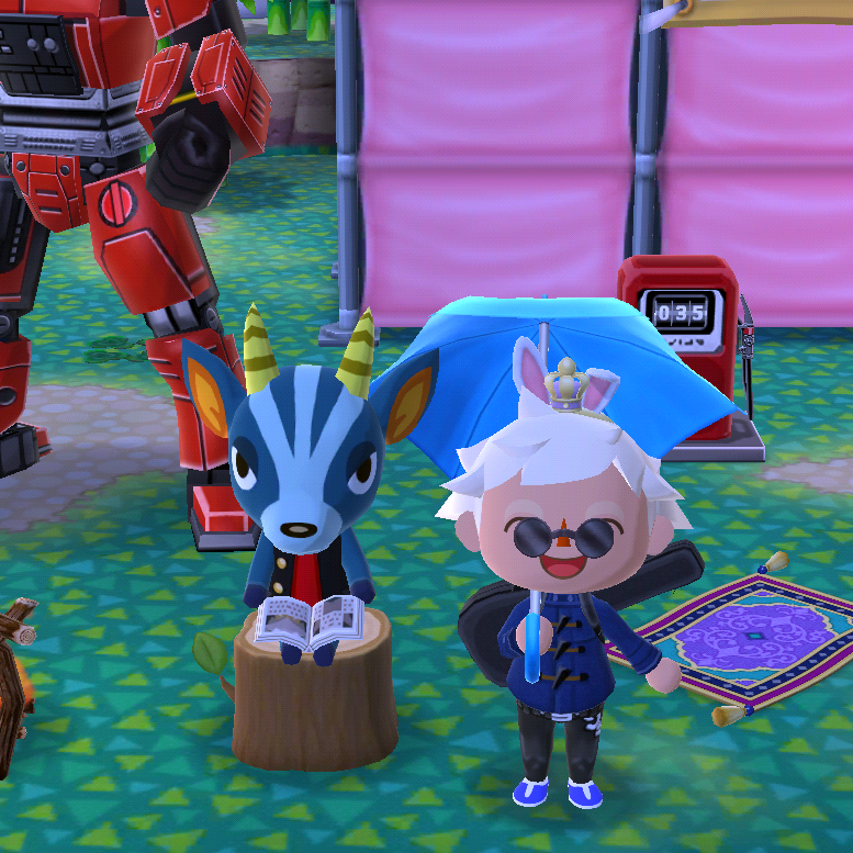 Just me, chilling with my favorite villager, Bruce r/ACPocketCamp