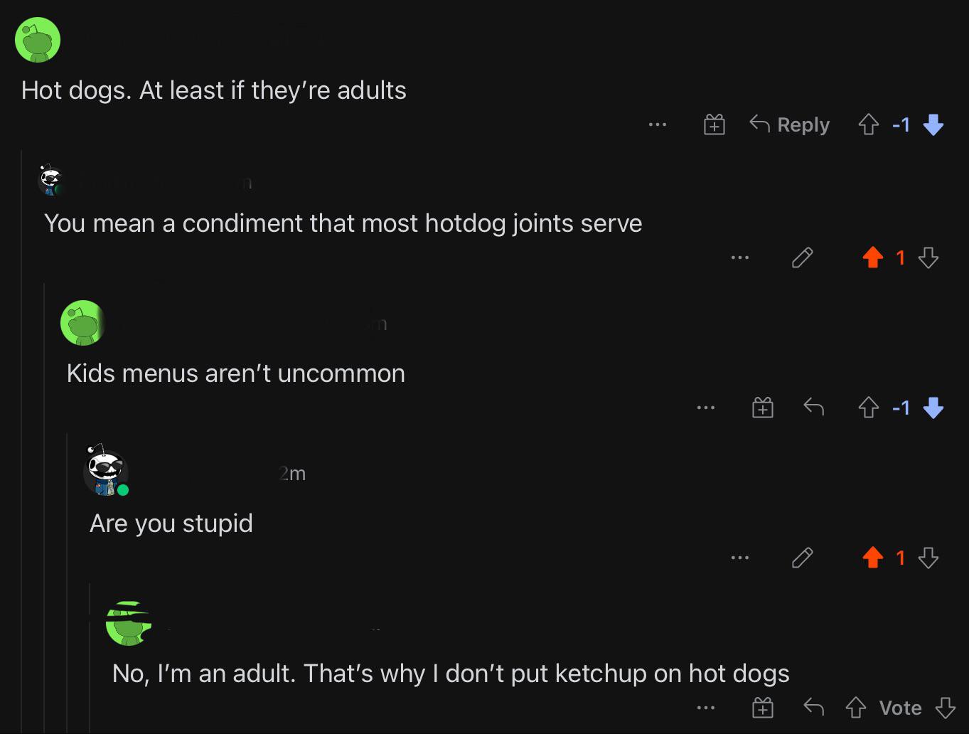 Gatekeeping adults putting ketchup on hotdogs r/gatekeeping