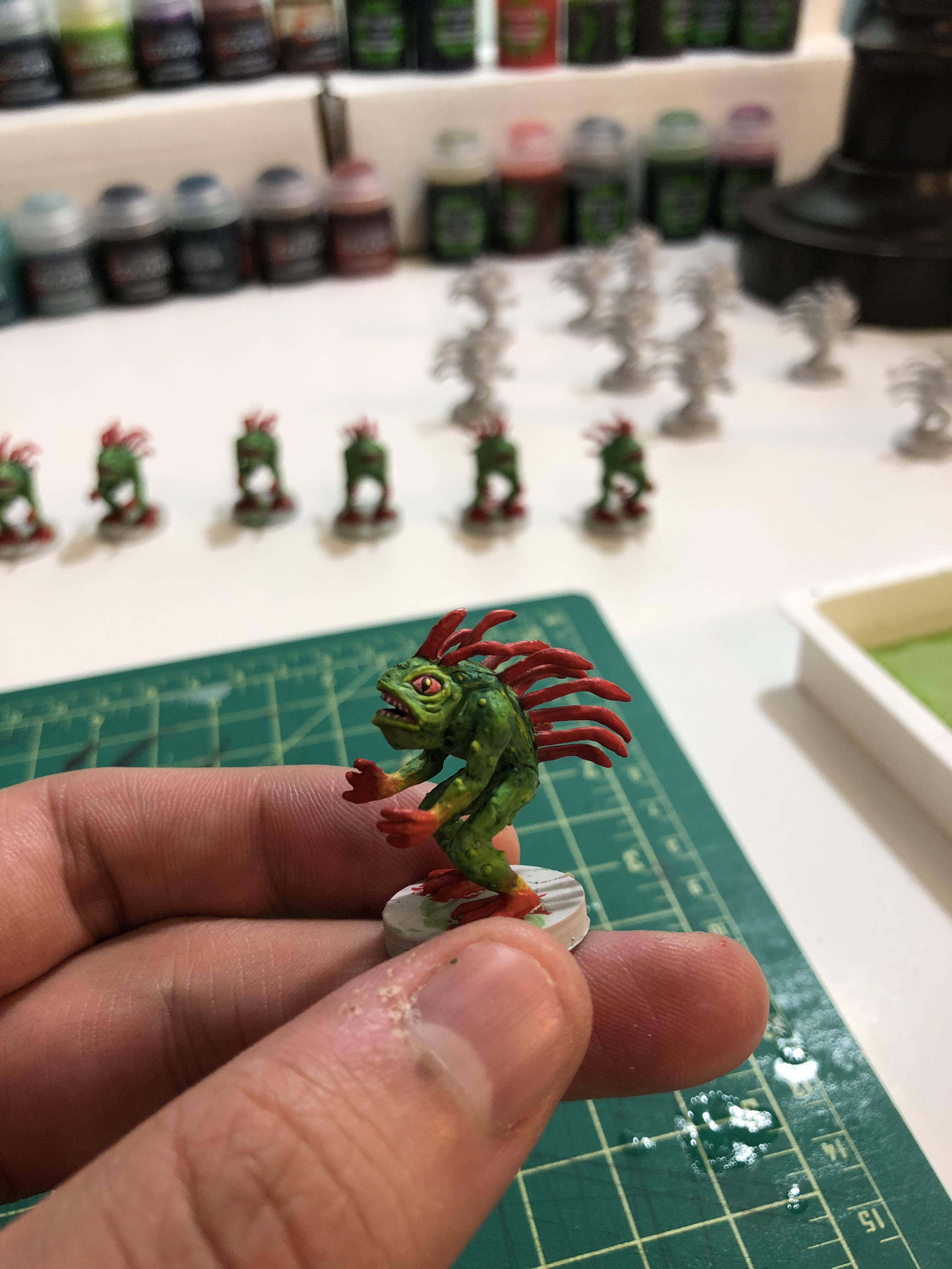 Finally starting to paint WoW Board Game miniatures r/minipainting