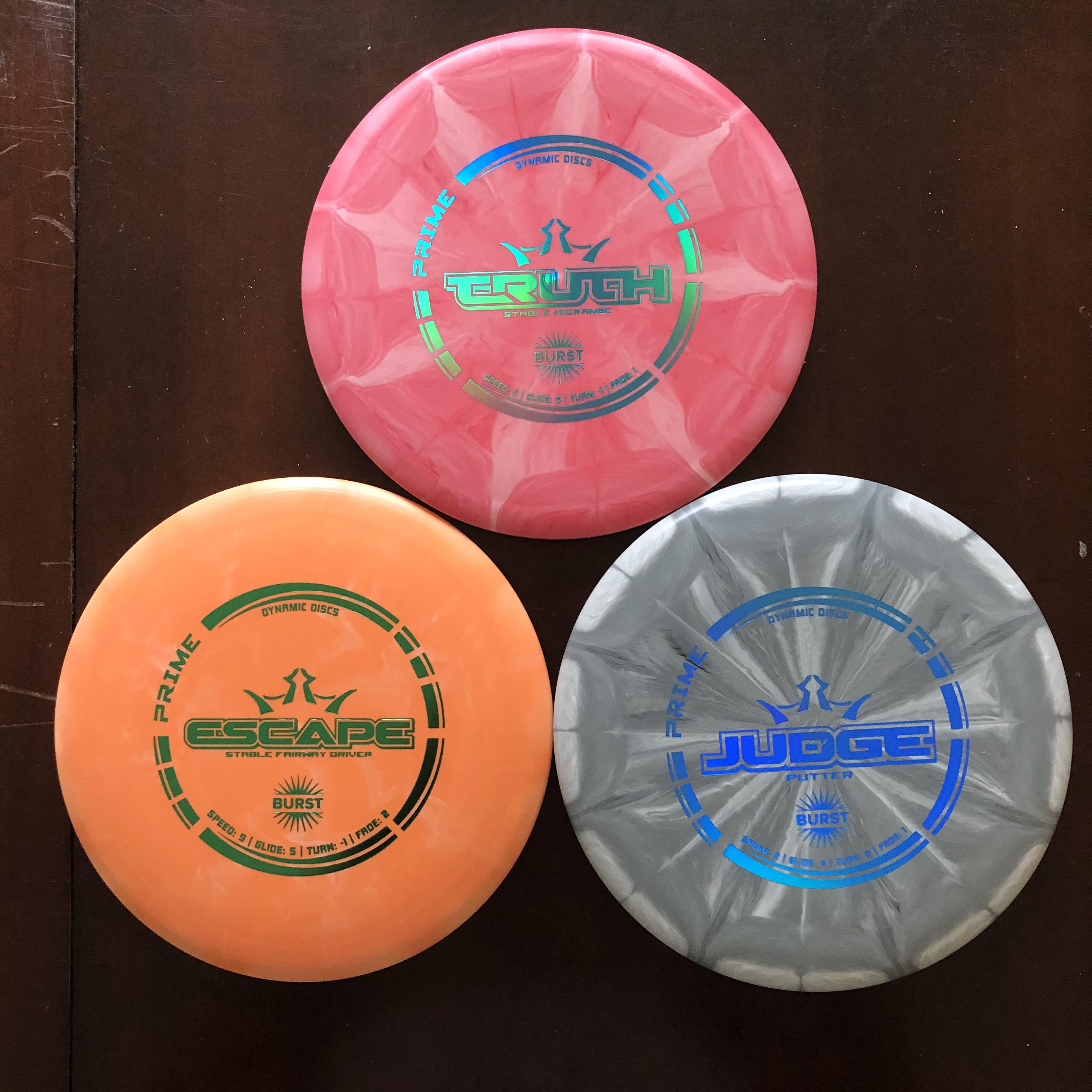 First Discs! Can’t wait to go try them out when the weather dries up