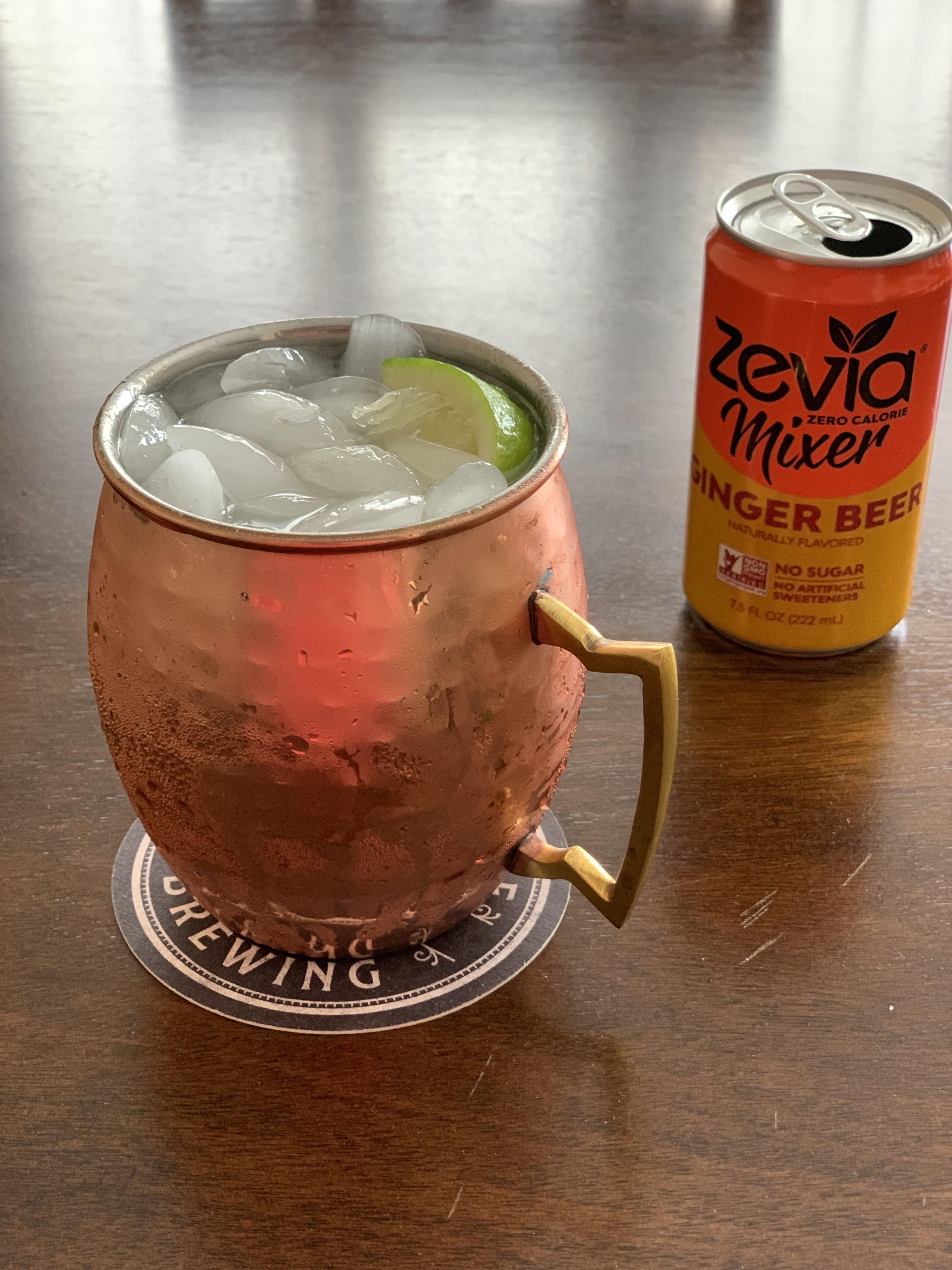 Made an awesome Moscow Mule! Zevia Ginger Beer is sugar free & carb