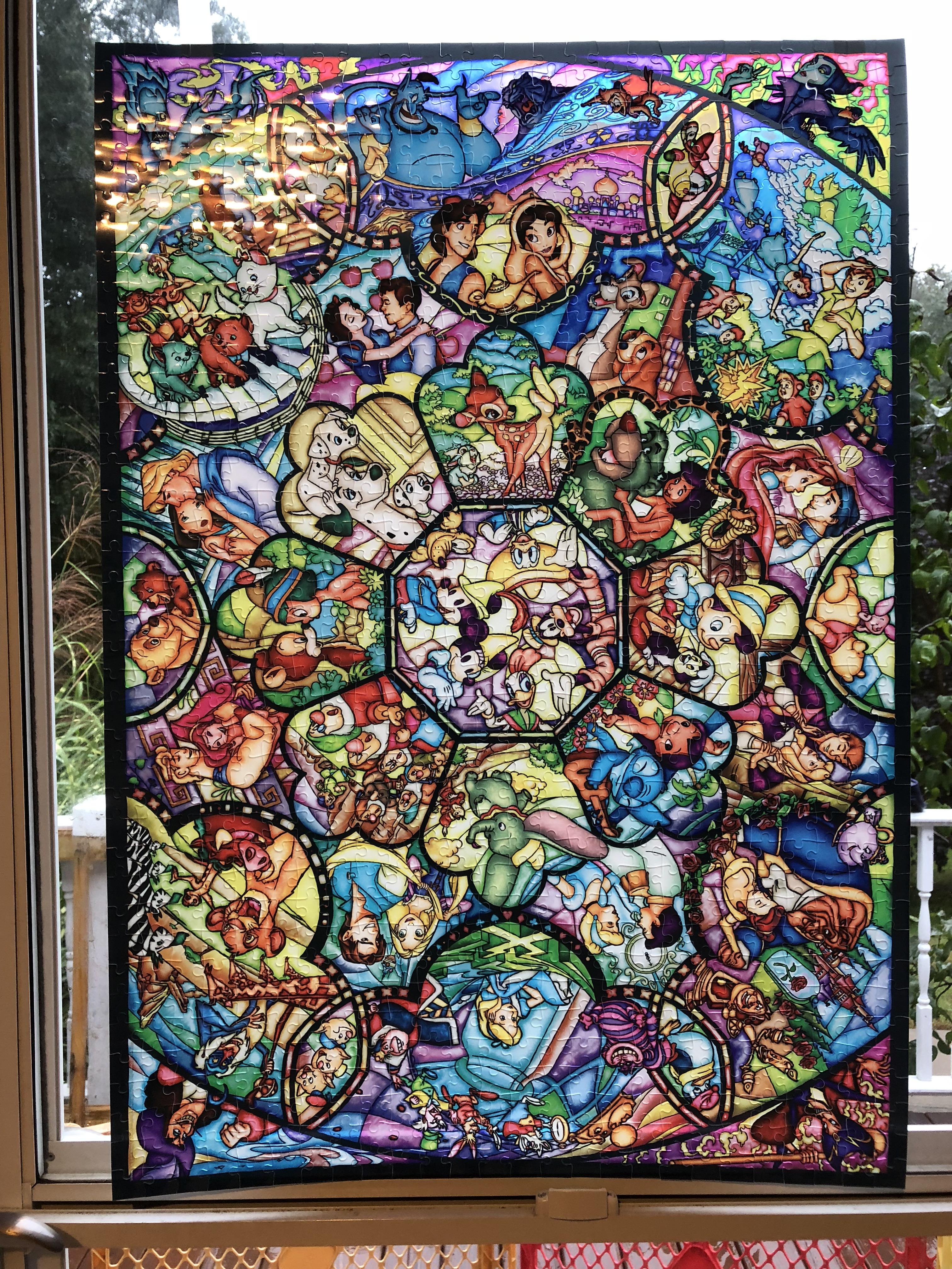 1000 pieces “stained glass” puzzle r/StainedGlass