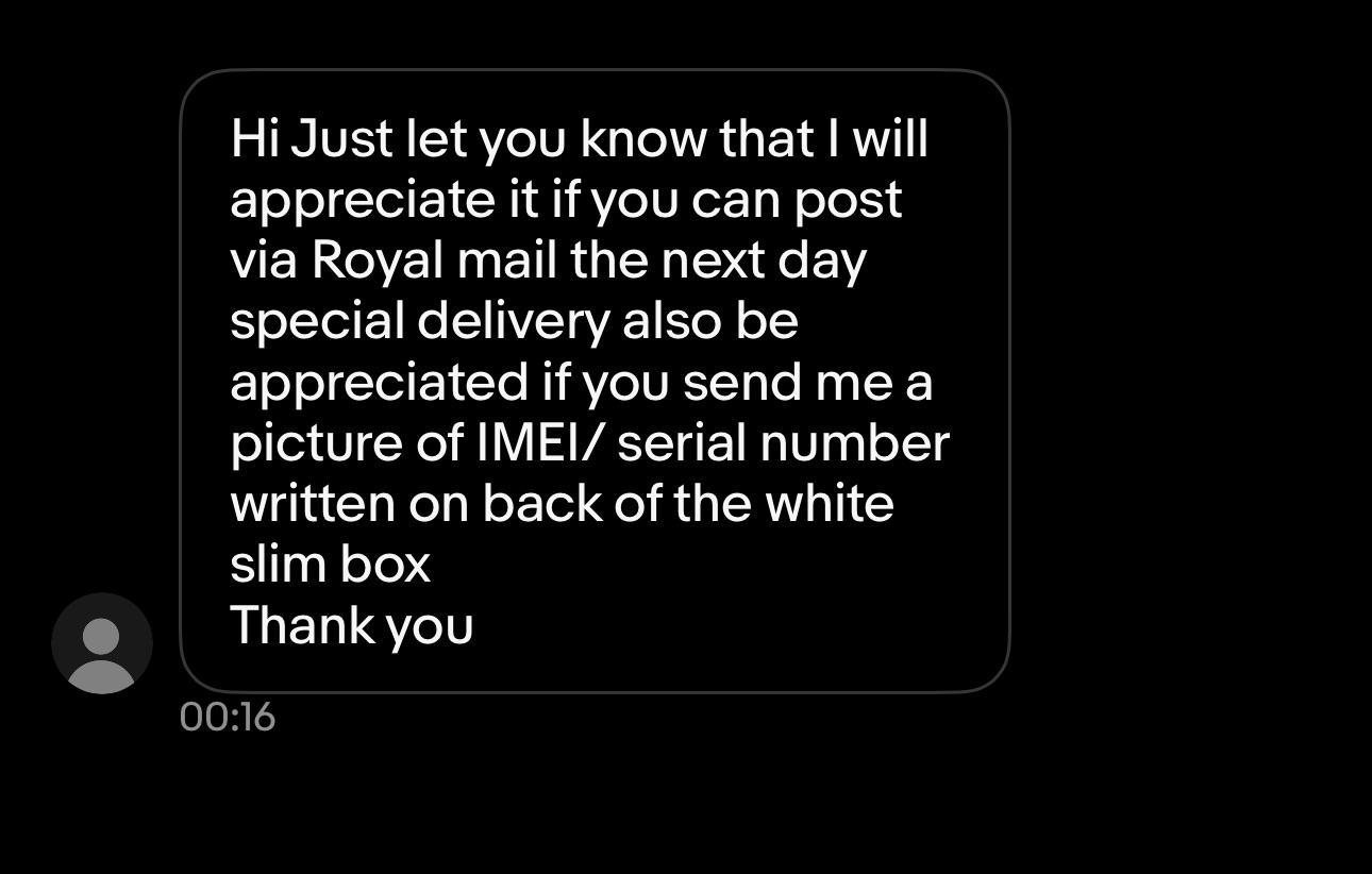 Phone buyer (has paid) wants me to send them IMEI? r/Ebay
