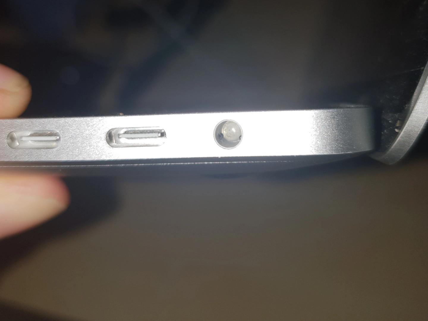 A tiny silicon ball somehow went into my laptop's headphone jack, and