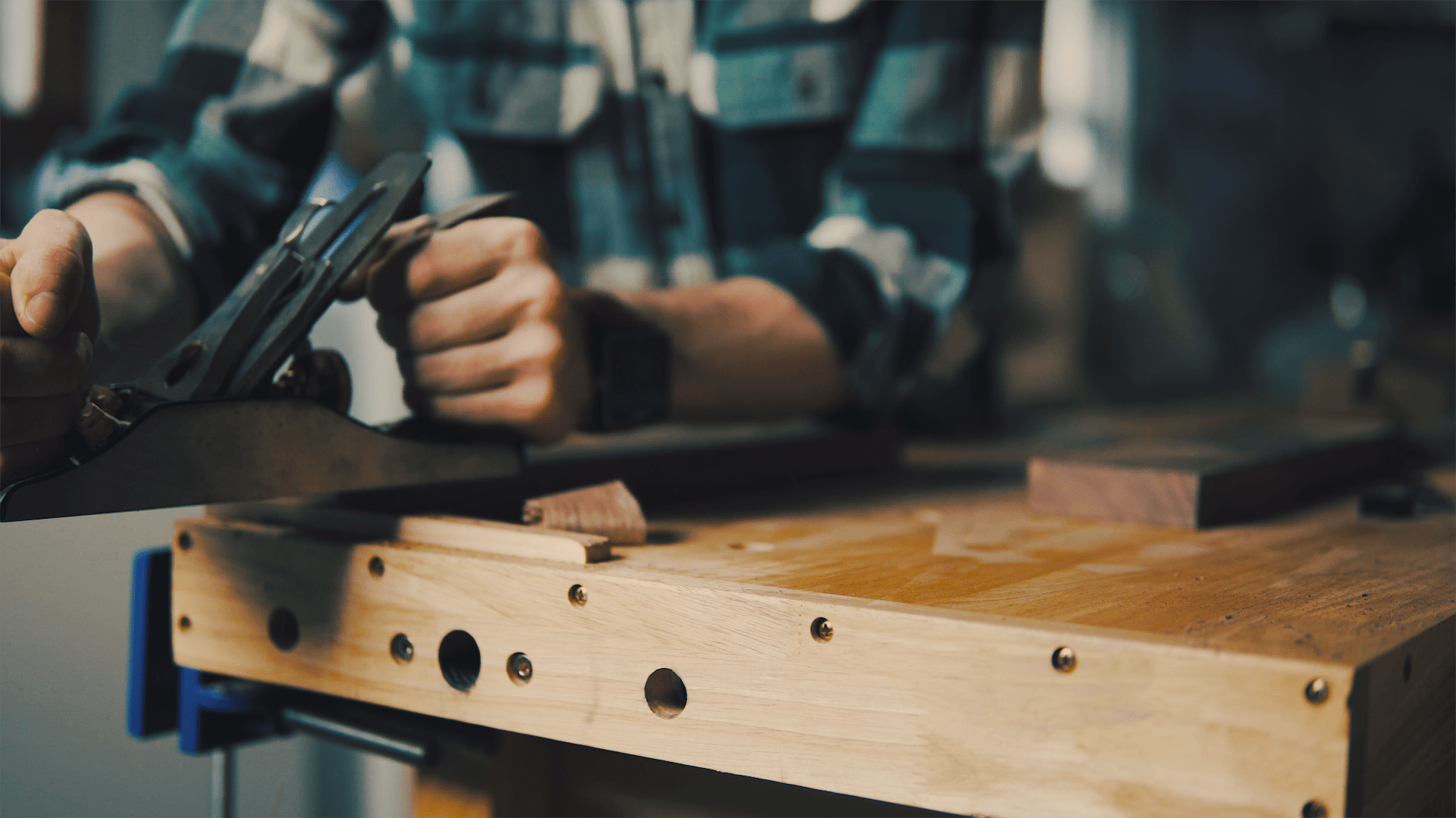 Gotta love planing walnut. r/woodworking