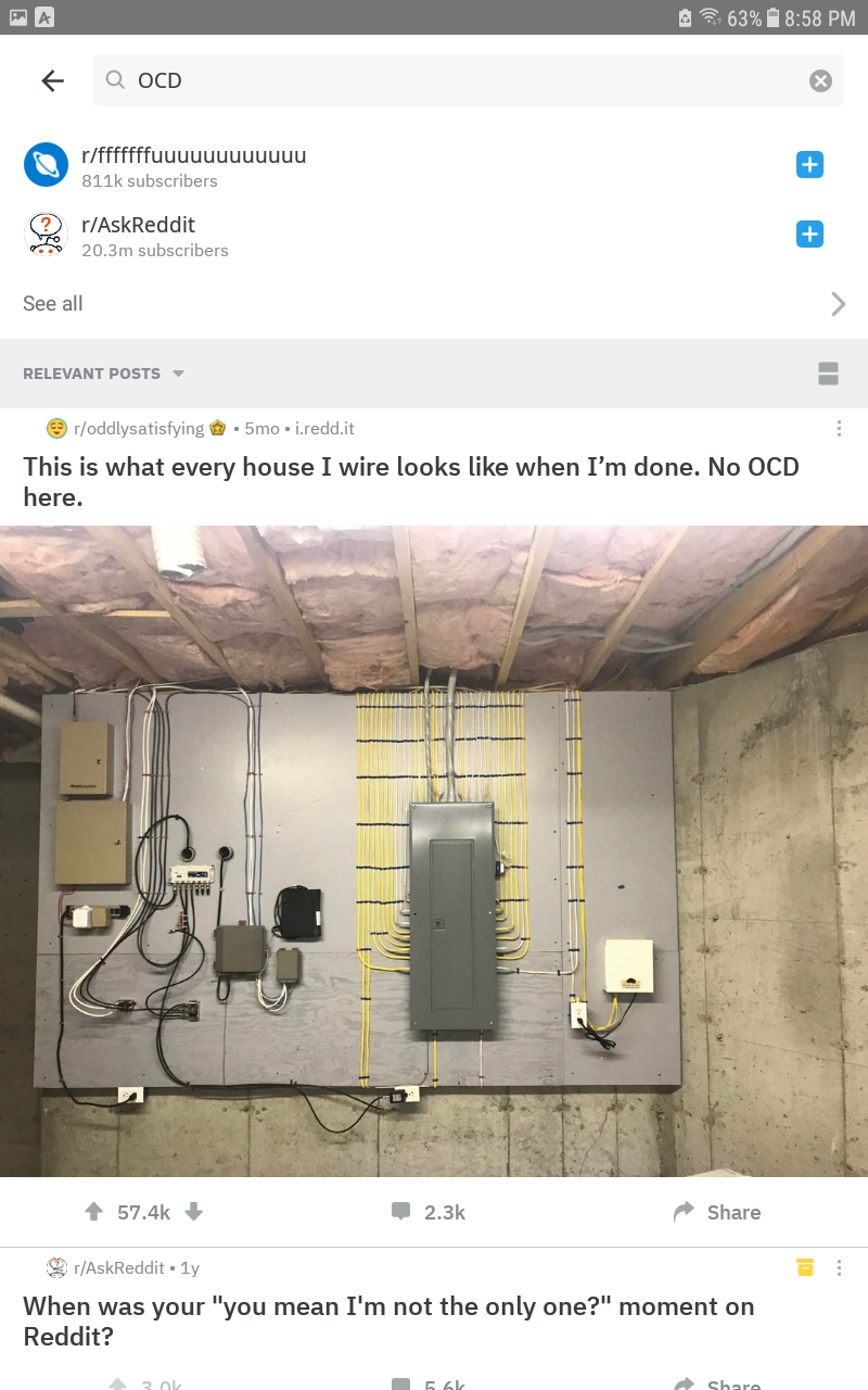 Searched "OCD" on the reddit searchbar... kinda sad to see how many