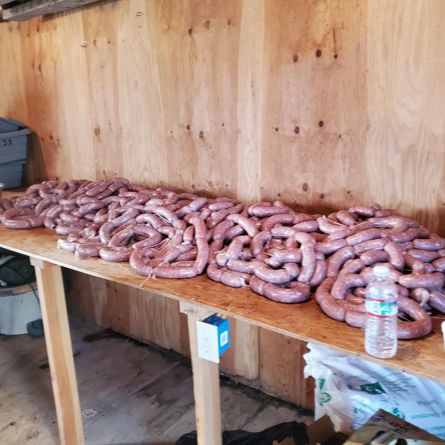 Just a big sausage fest this weekend. 😄 This isn't all of it either! r/BBQ