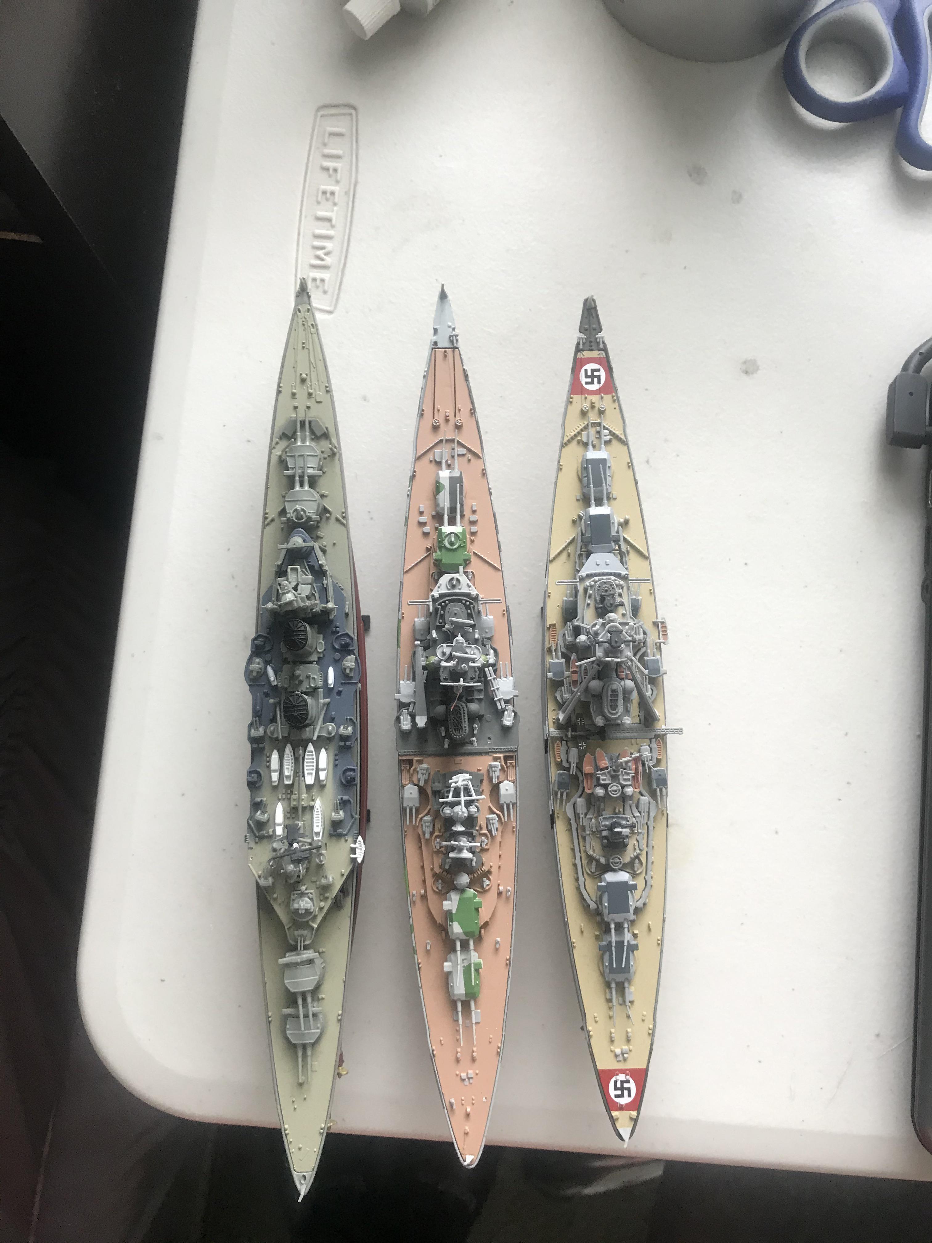 Apparently Hood is bigger than Bismarck and Tirpitz, I learned