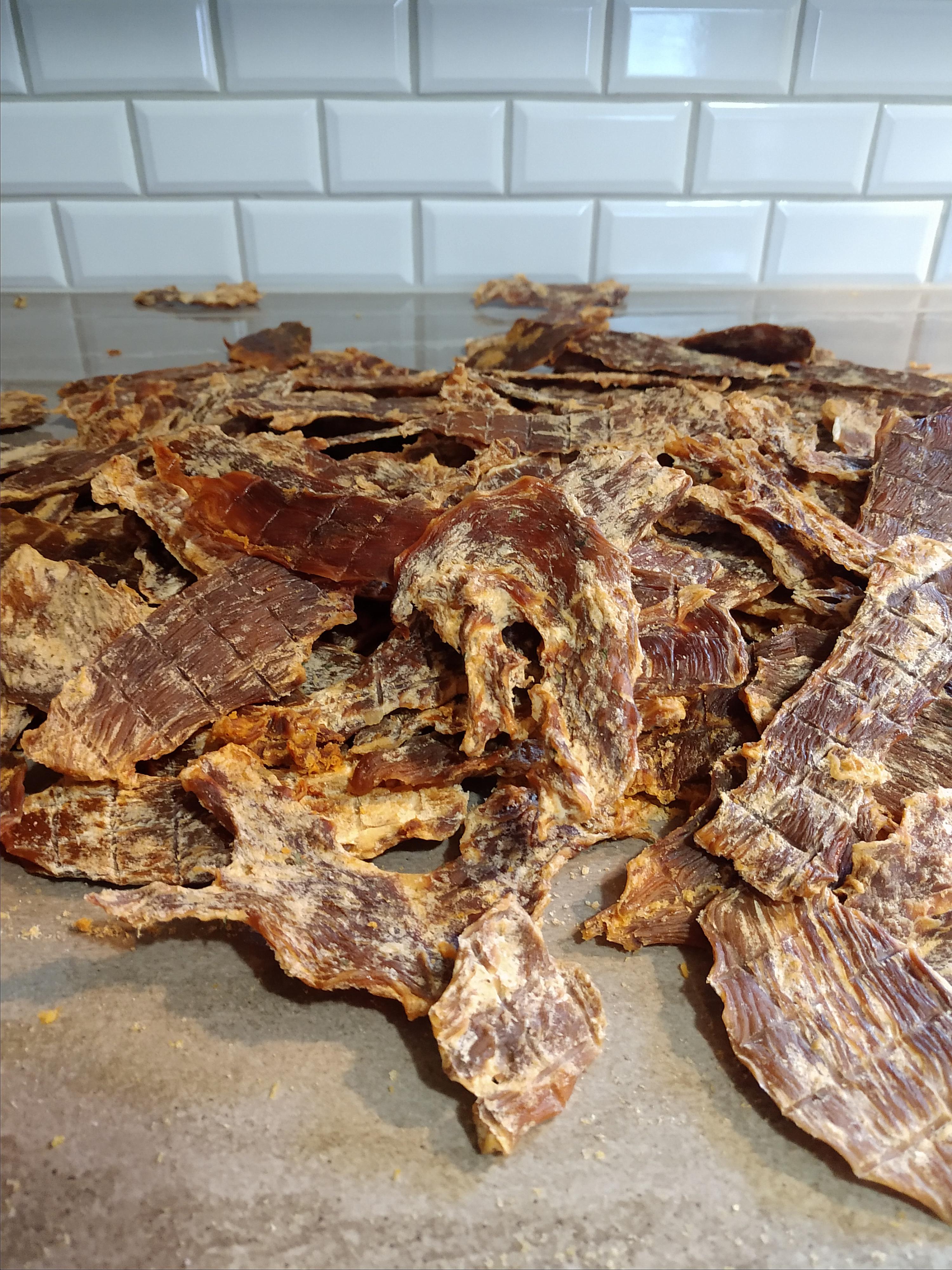 Buffalo ranch chicken jerky. Superb. r/jerky