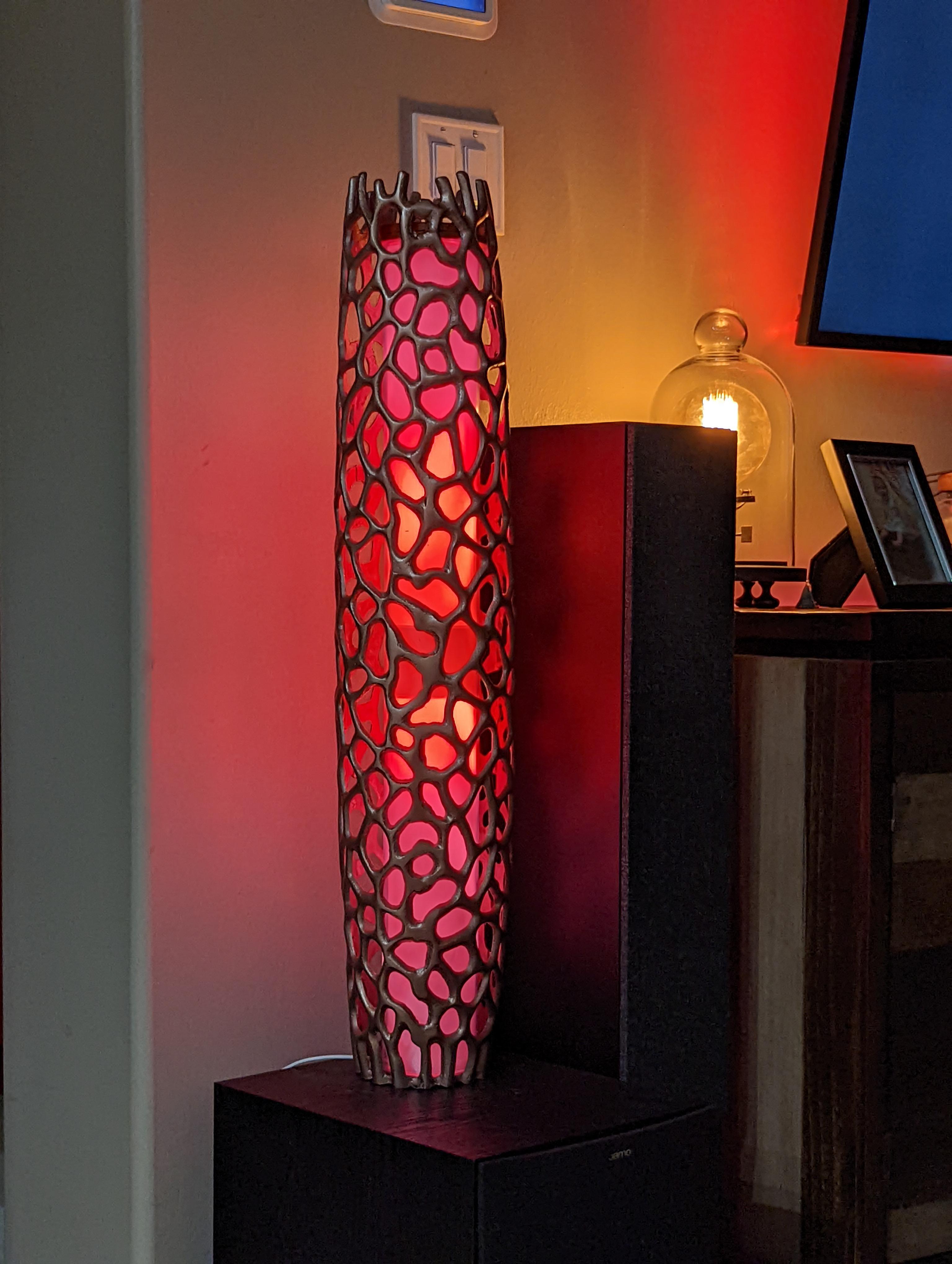 Lamp DIY with Govee 65' strip and At Home floor vase. Used a 36