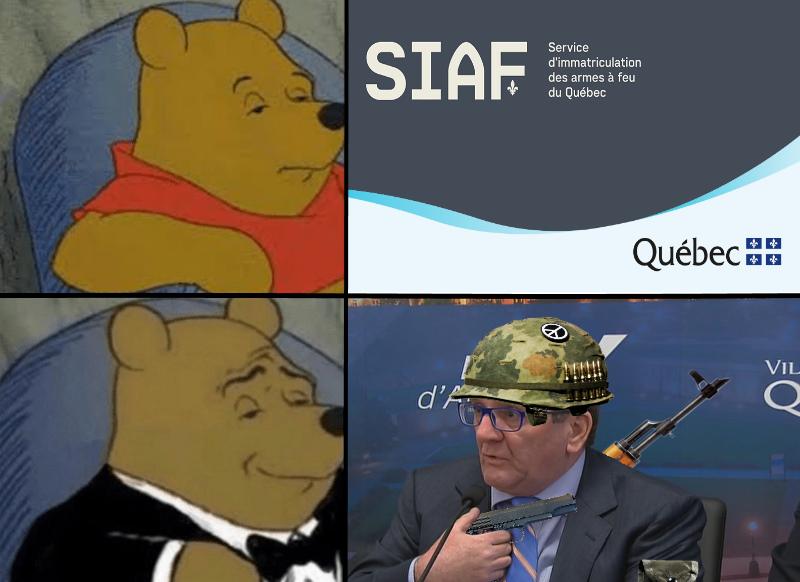 Loadé comme un gun. Quebec