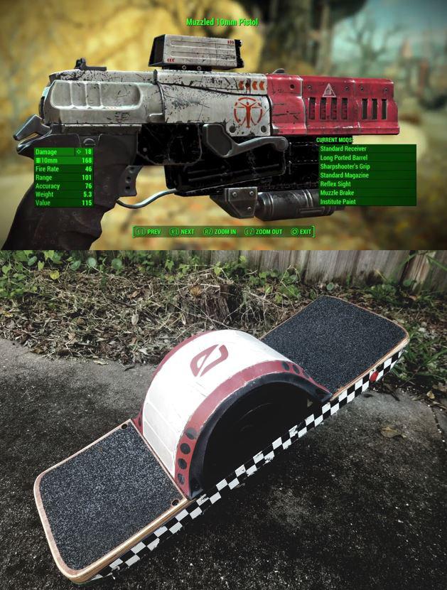 I really love the Institute paint job, so I painted my OneWheel fender