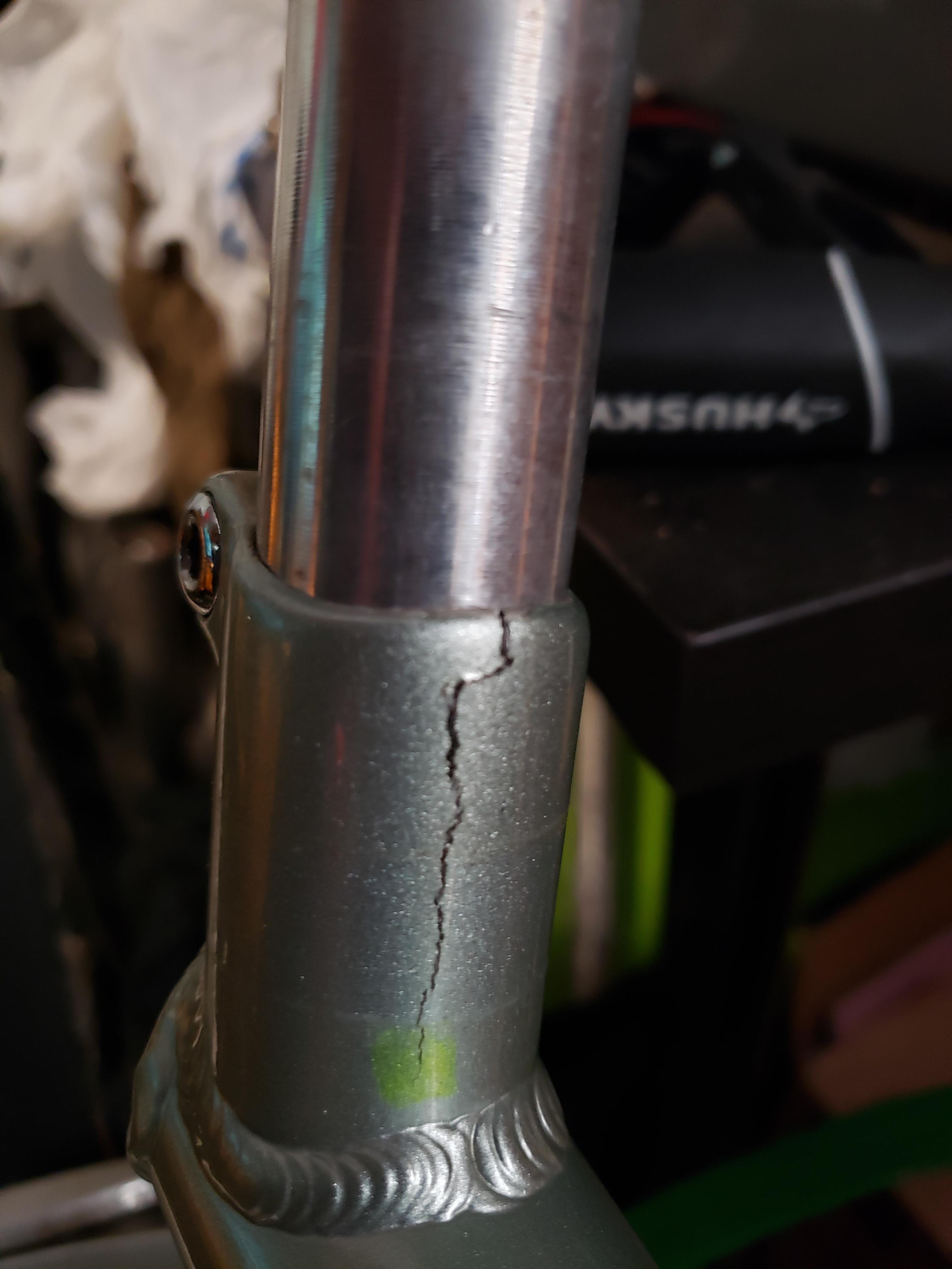 Aluminum Seatpost crackedrepair options r/bikewrench