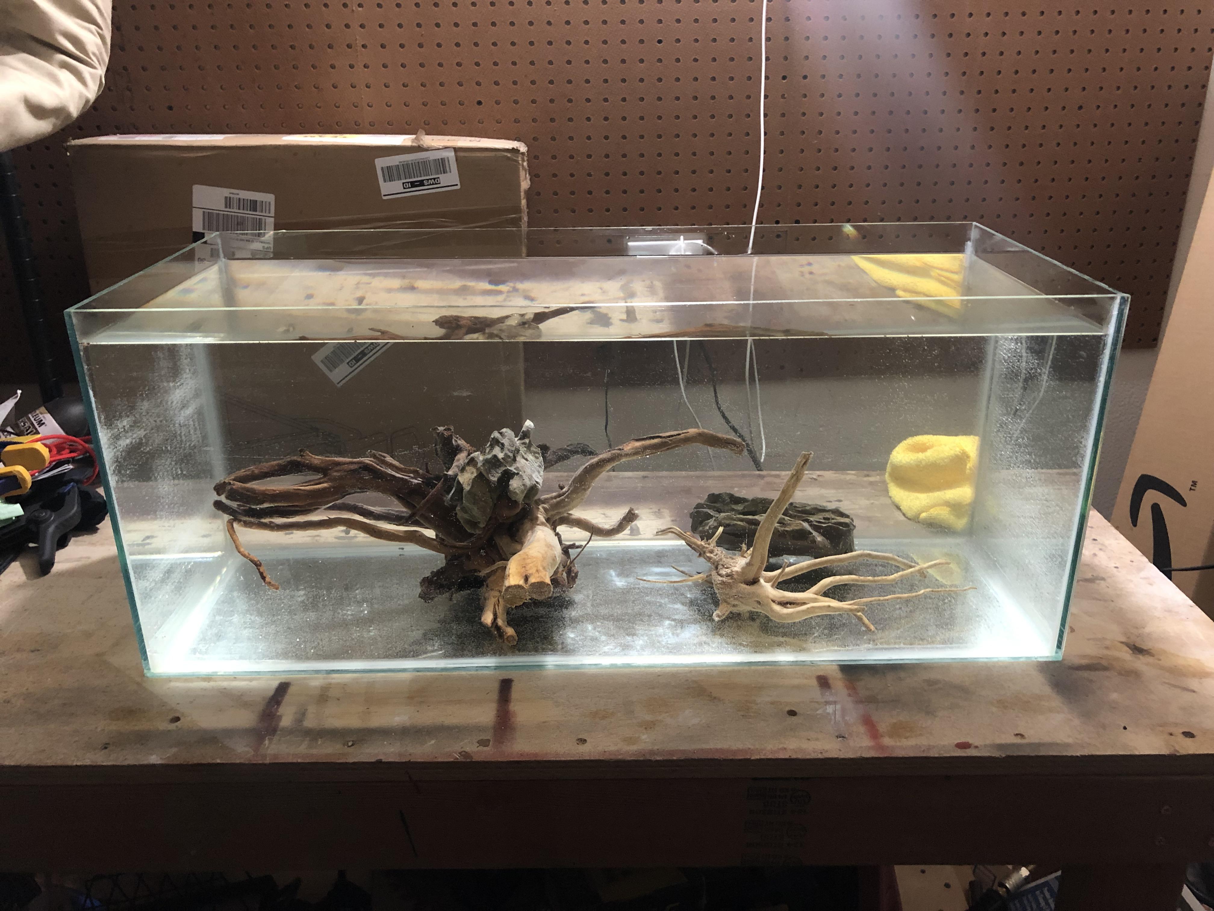 Weekend project, converted 20.00 Petco (1 per gallon deal) 20 gallon long to rimless in 2