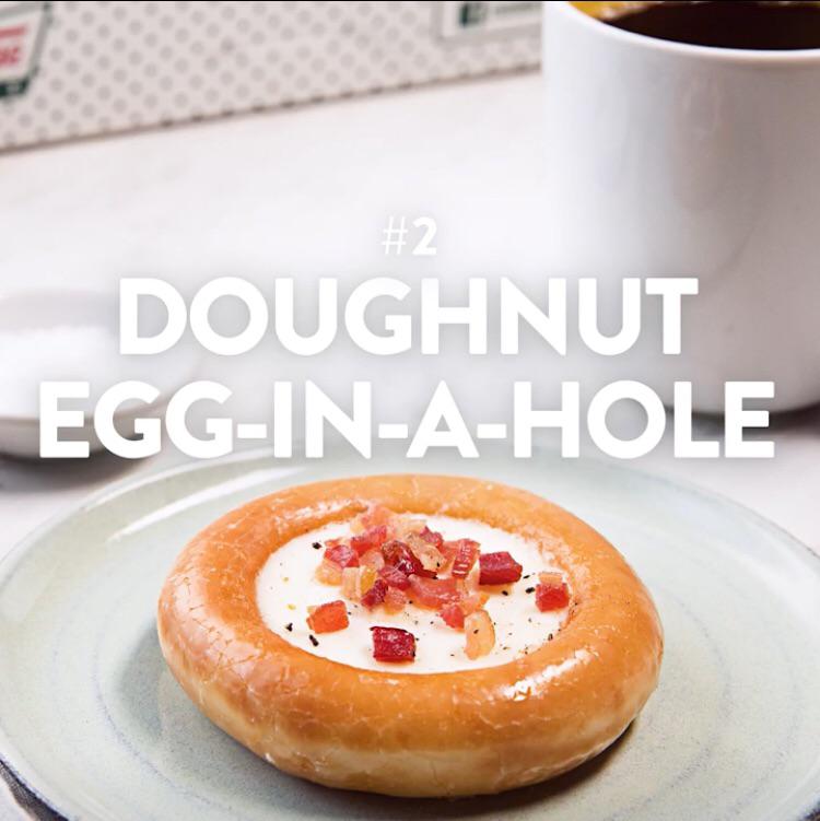Glazed Doughnut with a egg in it, by Krispy Kreme... r/PutAnEggOnIt