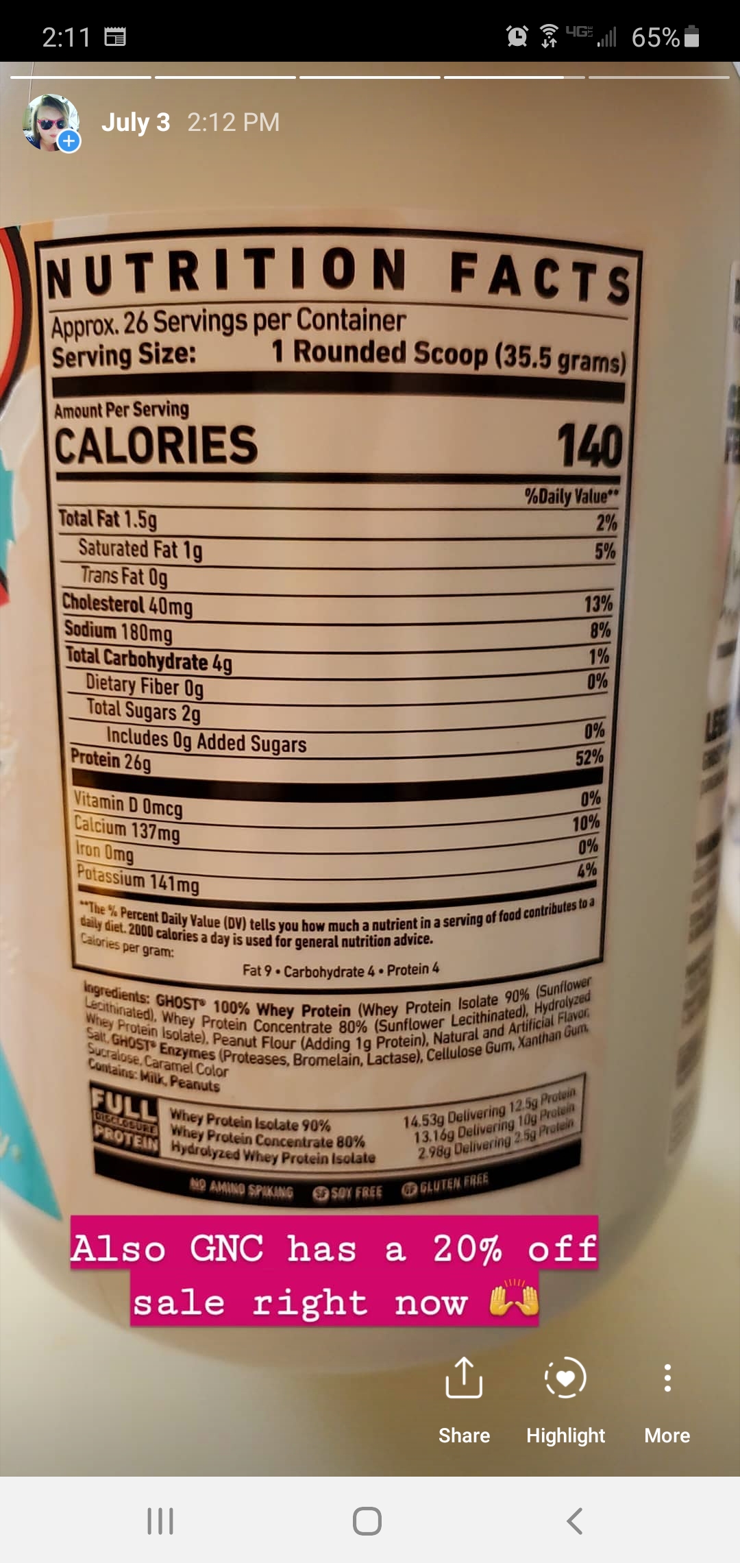 Anyone try Ghost protein powder? Thoughts? I like the taste (peanut