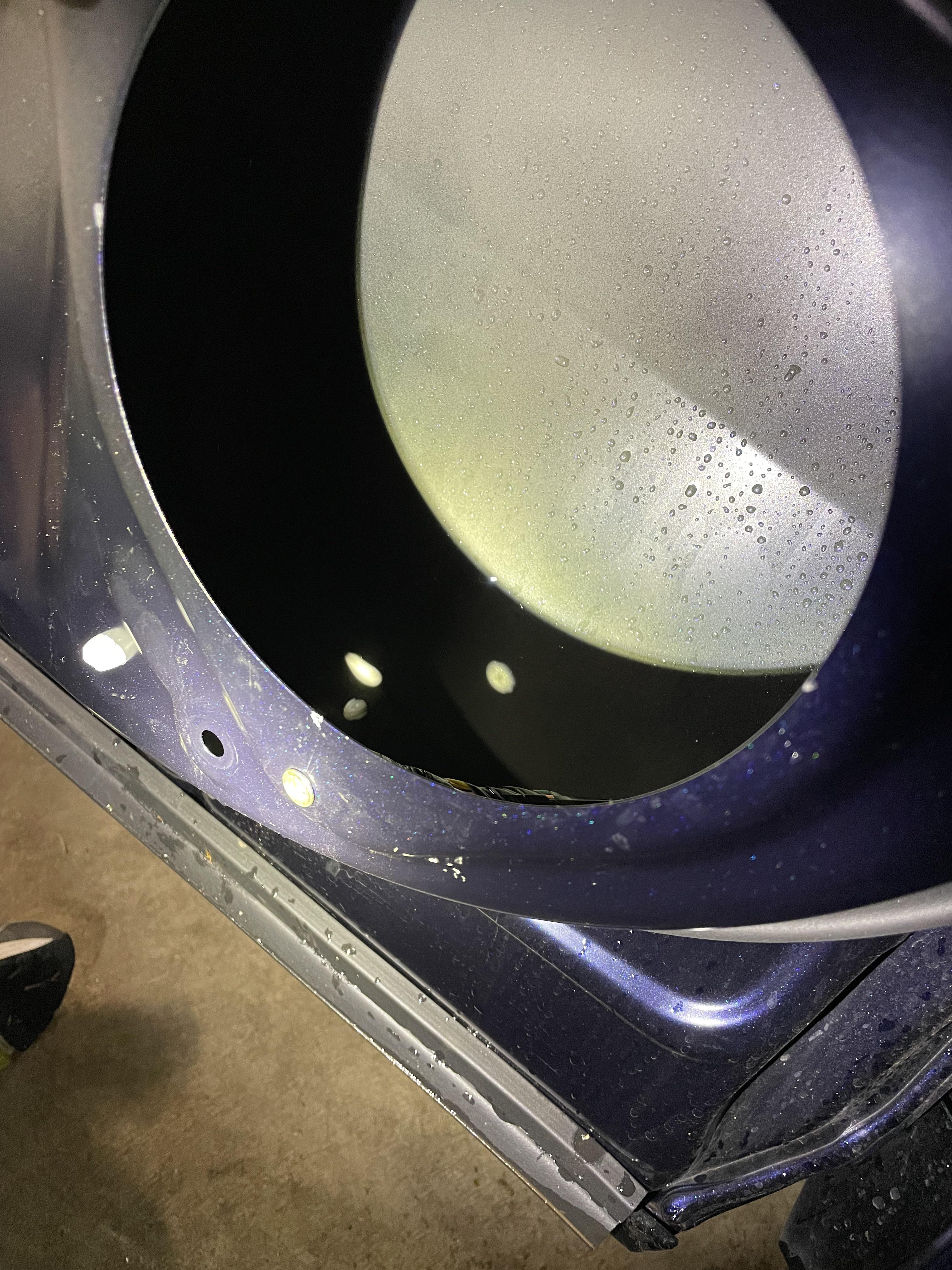 Just swapped my stock speakers for JBLs and noticed a lot of moisture