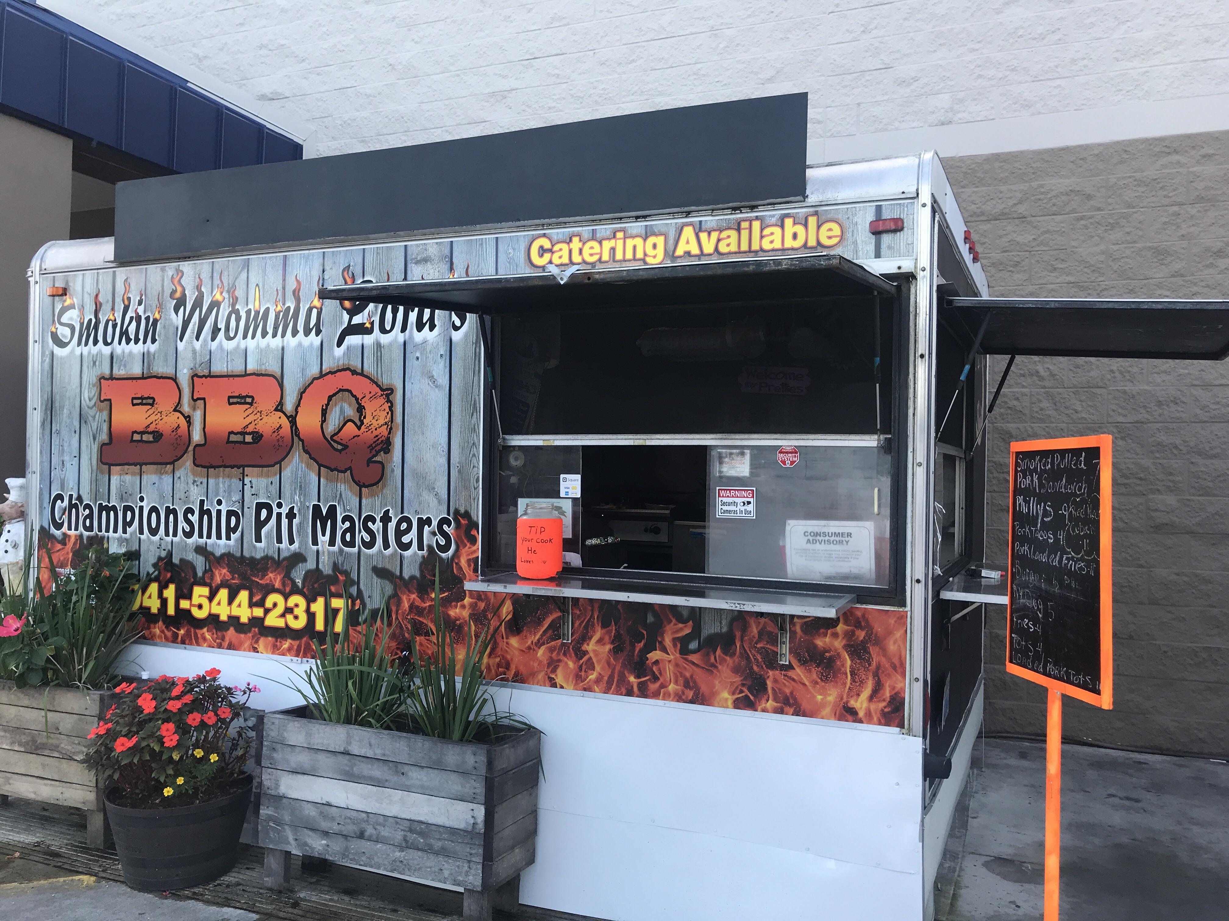 Smokin Mommas BBQ in the Loews parking lot off Fruitville and 75 r
