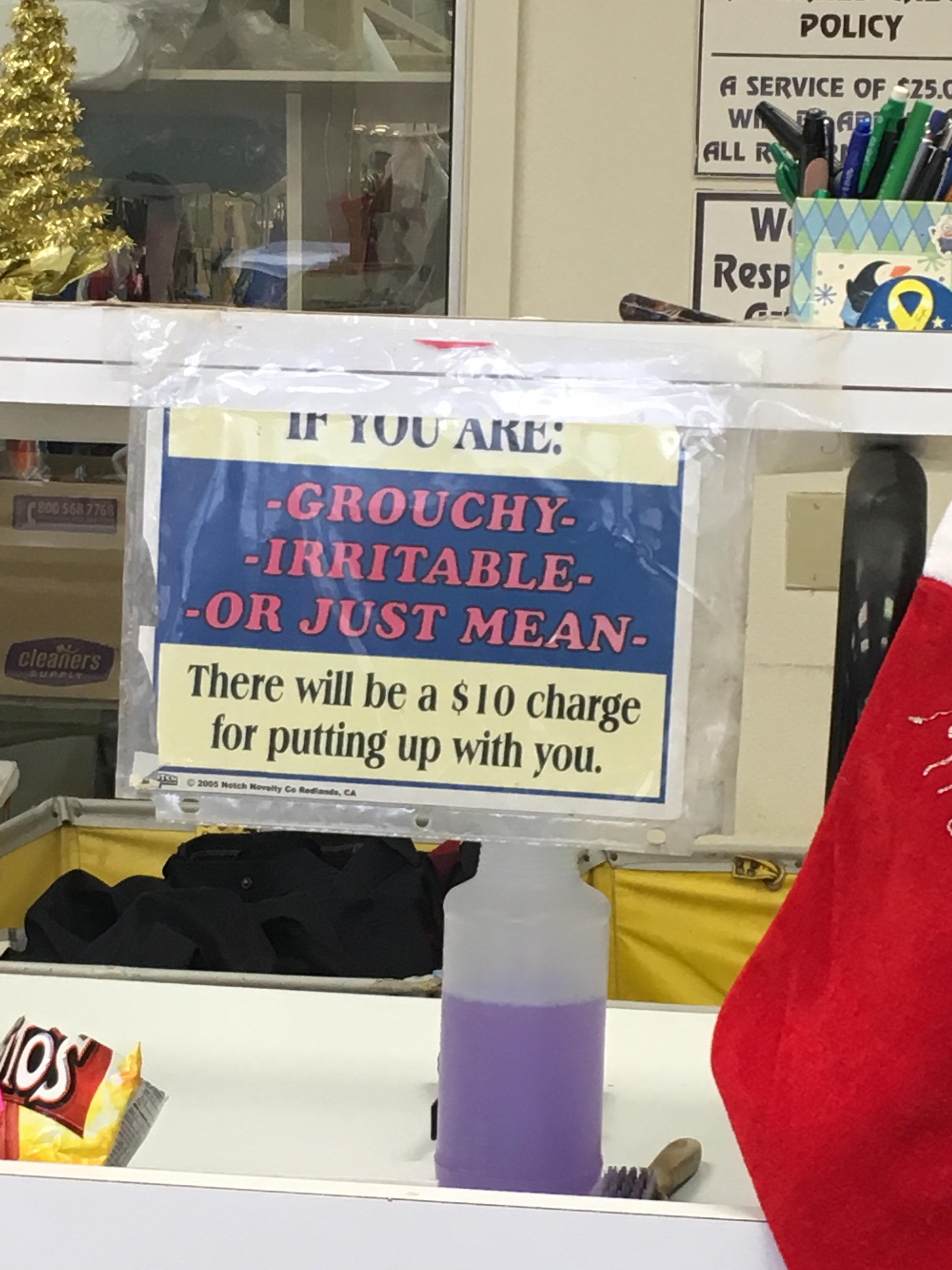 My local dry cleaners tell it how it is r/funny