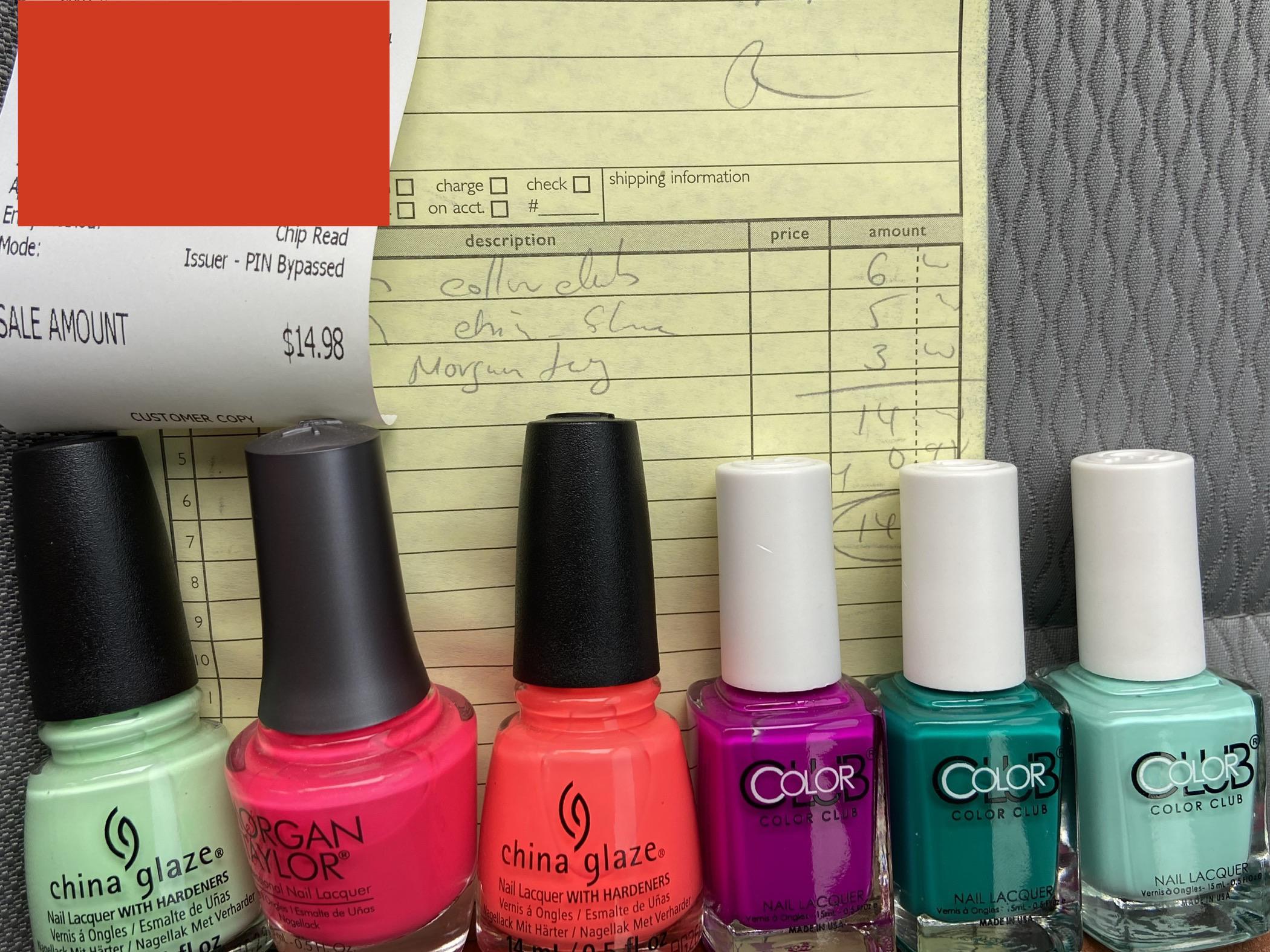 I love having a local nail supply store open to the public! Only 14.98