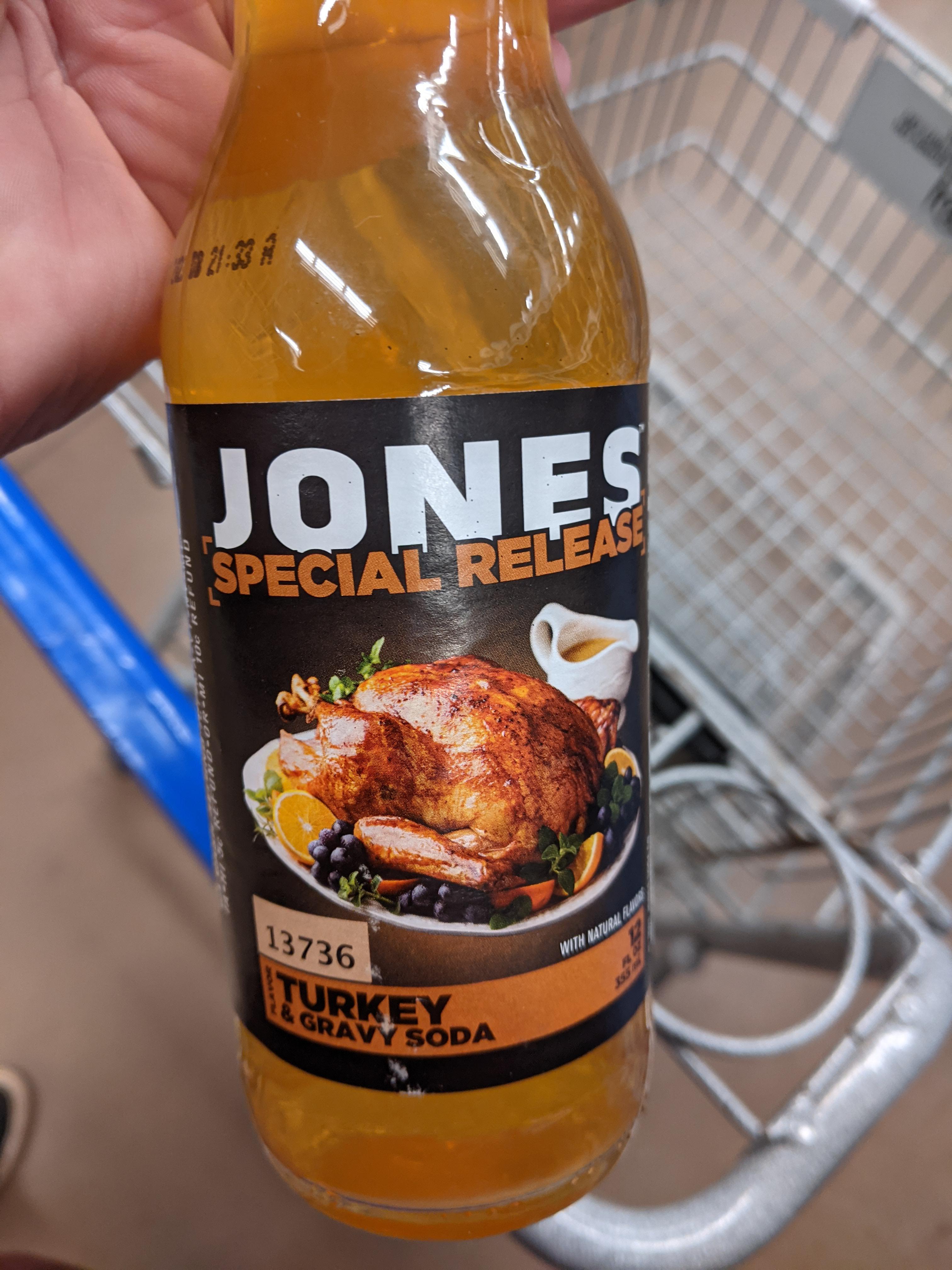 Jones Turkey and Gravy soda, Found at Kroger in VA r/ToFizzOrNotToFizz