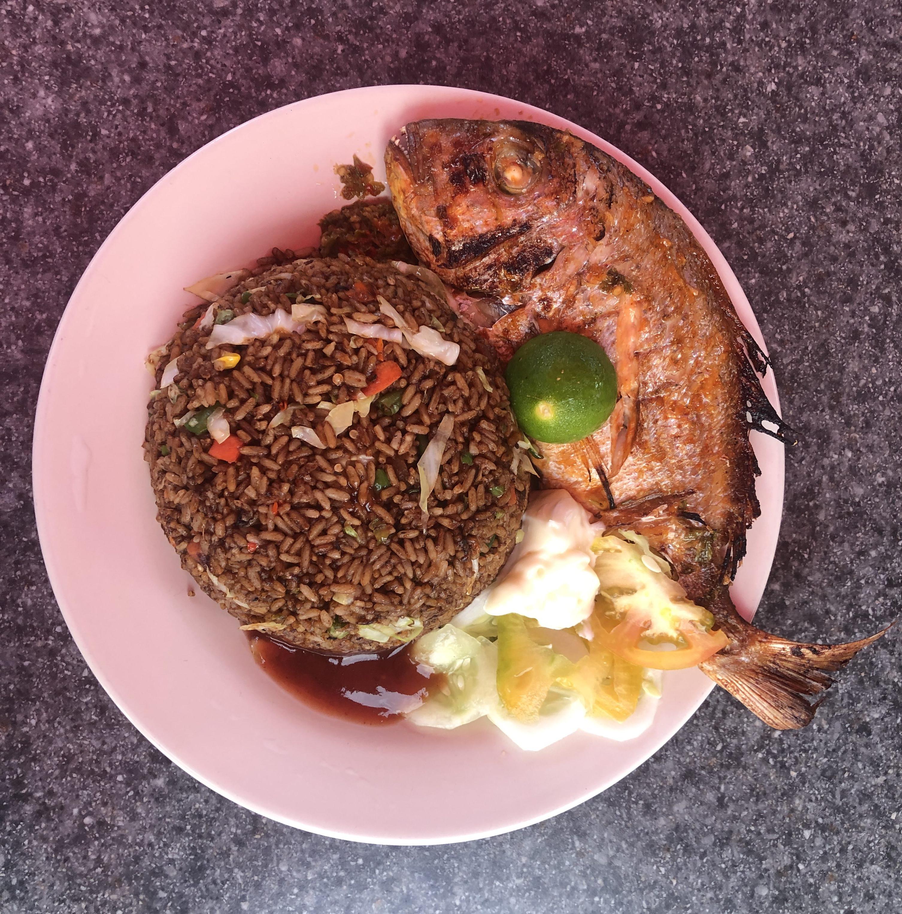 This is what Fried Rice in Sierra Leone looks like. h/t