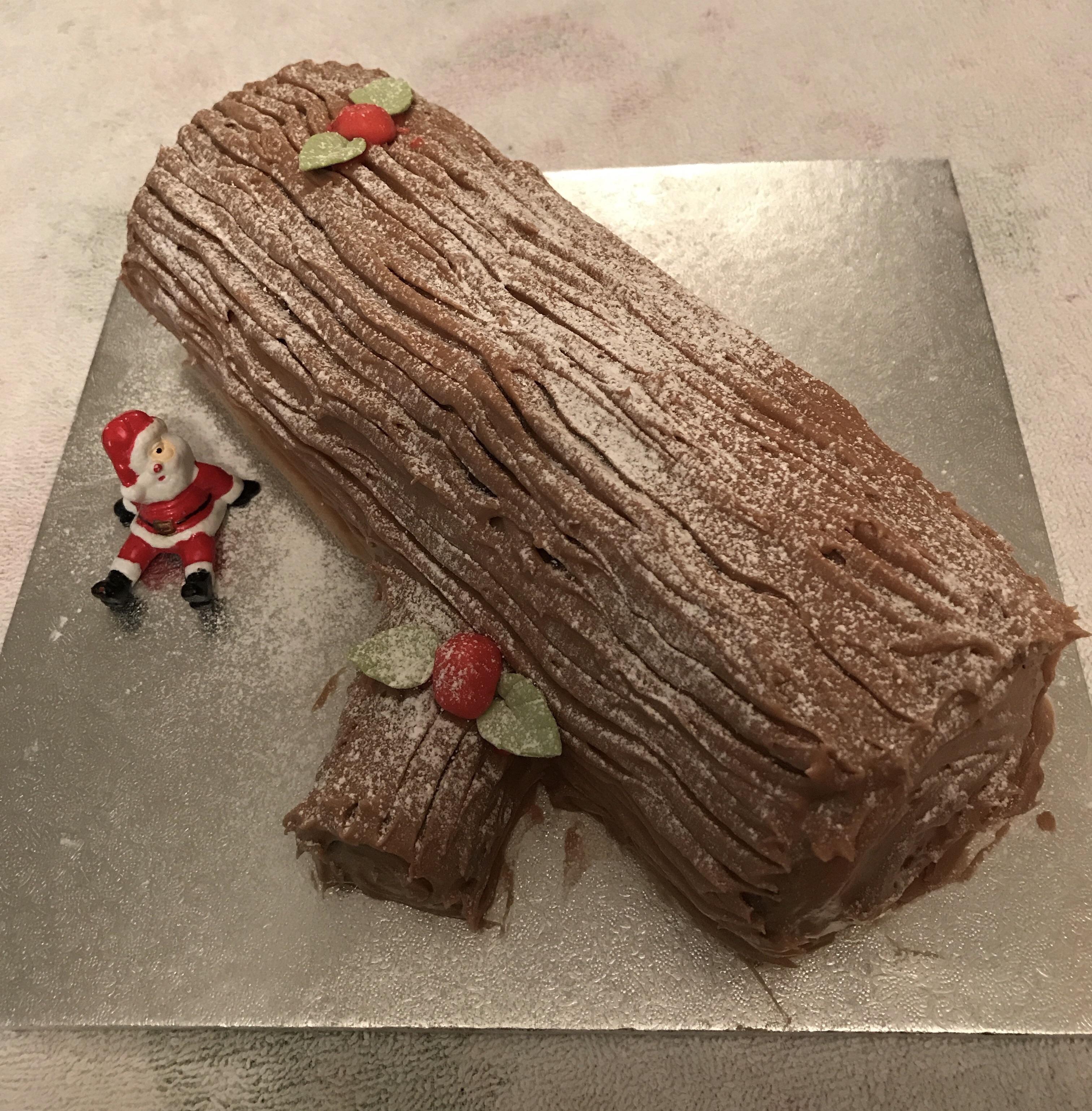[Homemade] Christmas Chocolate Yule Log r/food