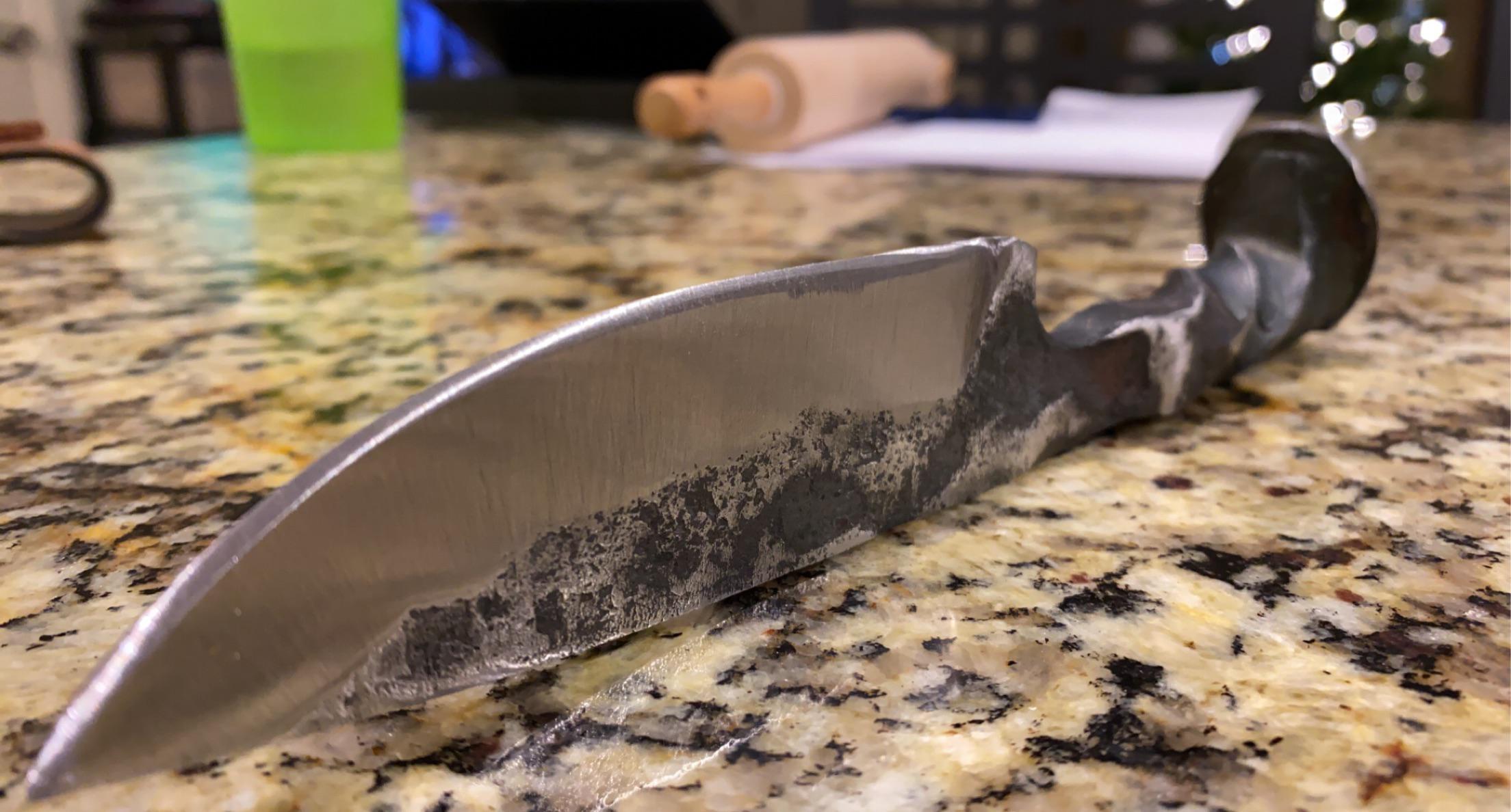 New here, mostly a lurker...here’s a railroad tie knife I made the