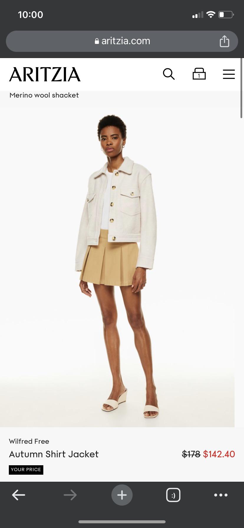 Does anyone have the autumn shirt jacket? r/Aritzia