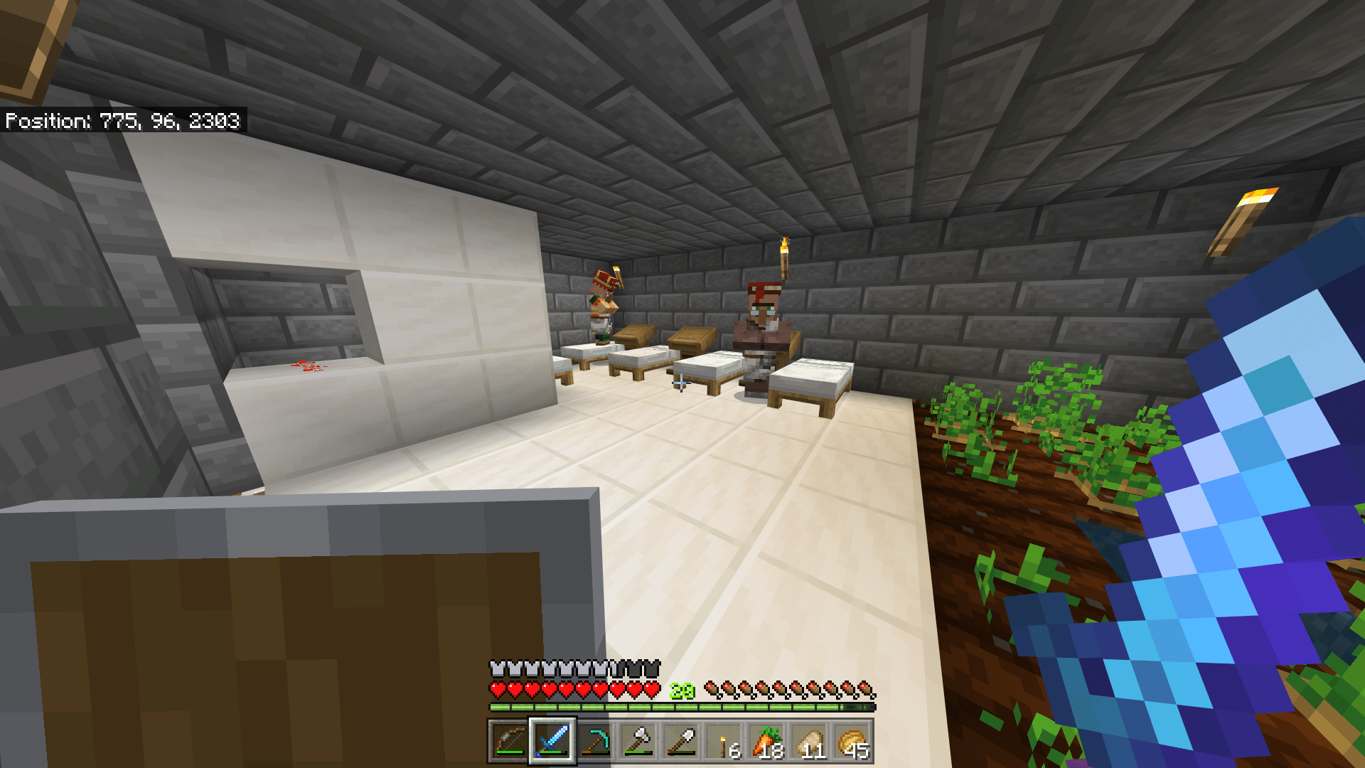 Anyone know why these villagers aren't breeding? (On bedrock) r/Minecraft