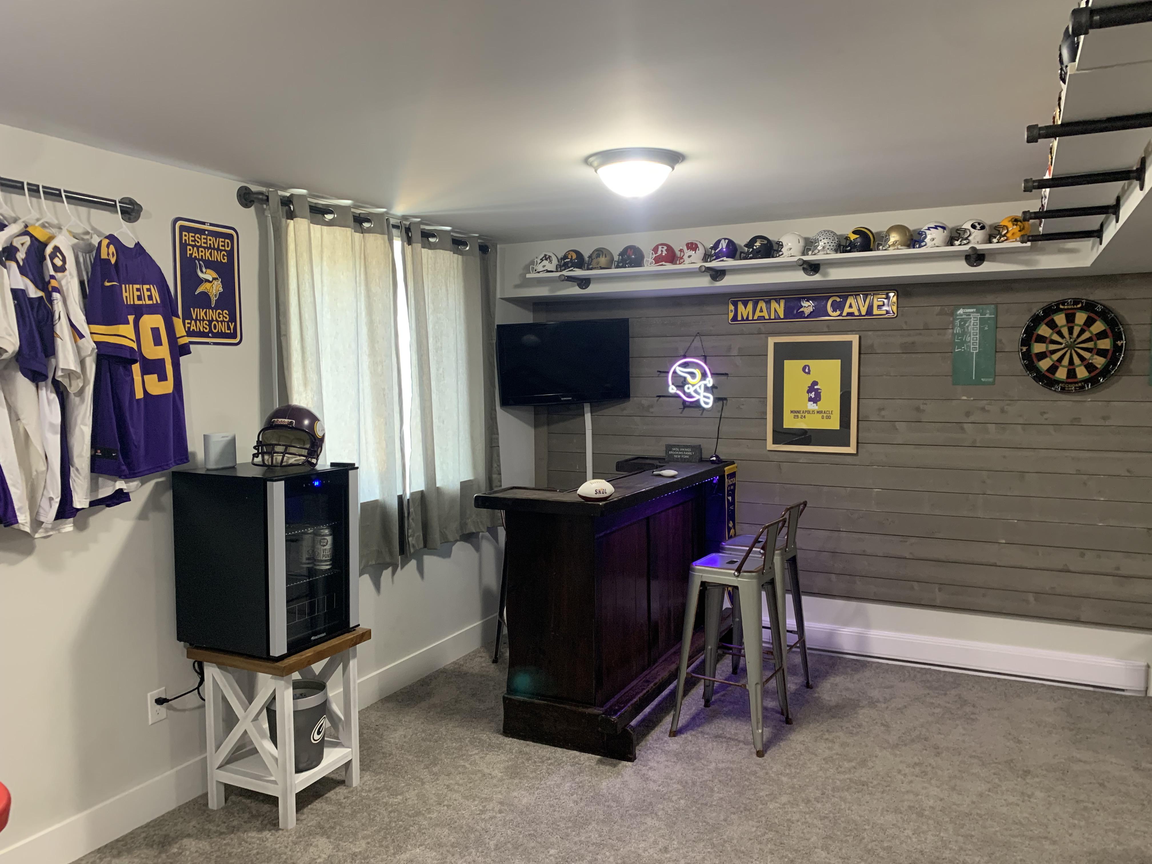 Vikings man cave finally finished! r/minnesotavikings
