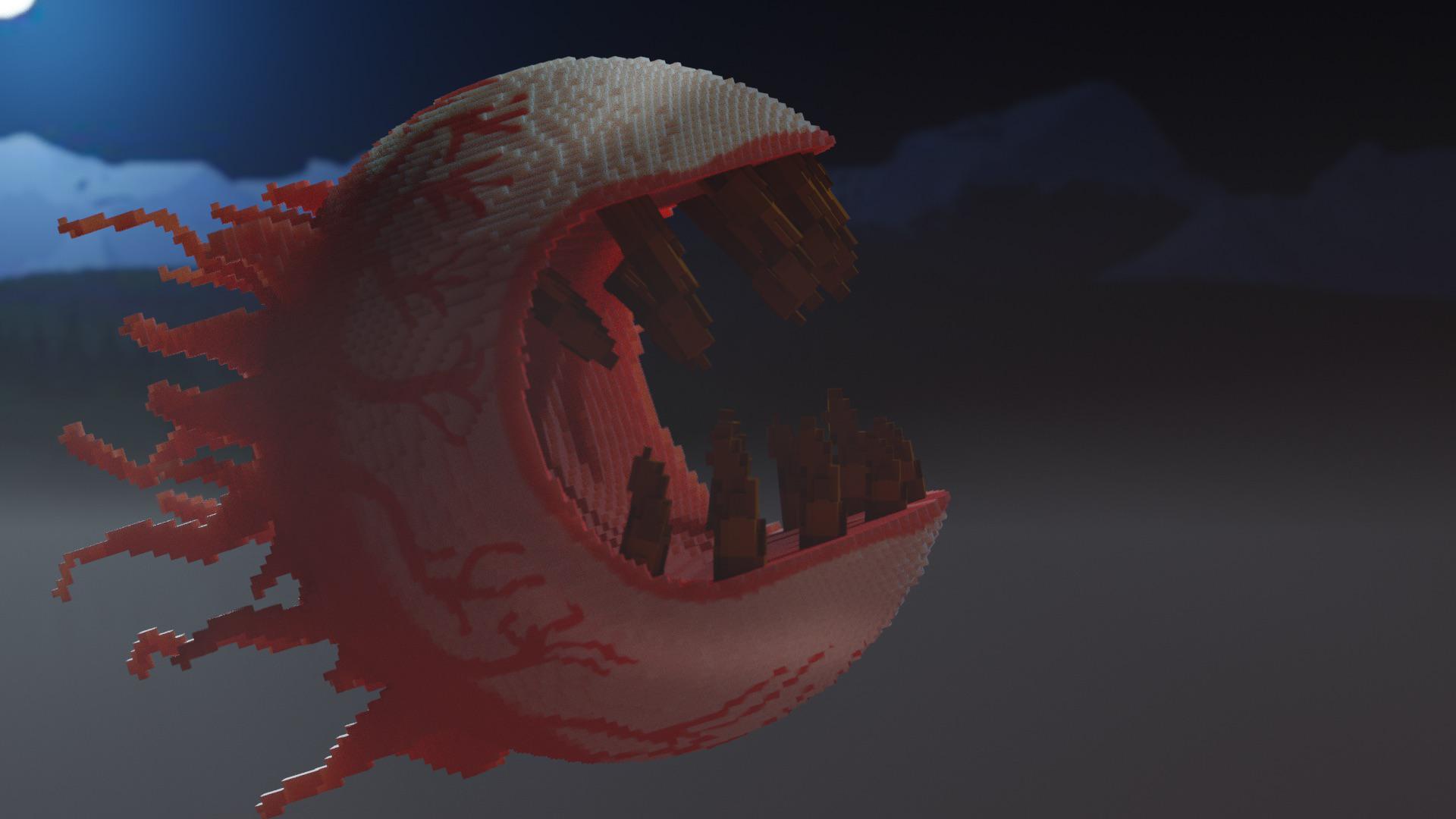 Eye of Cthulhu made in blender Terraria